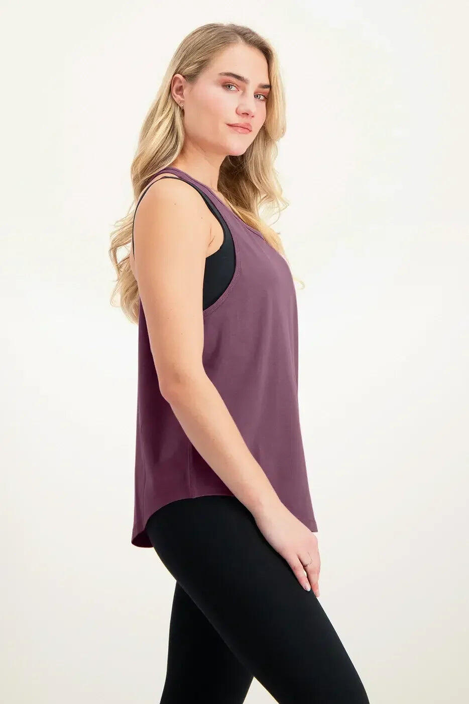Débardeur ample de Yoga et Pilates – Mauve 2/5