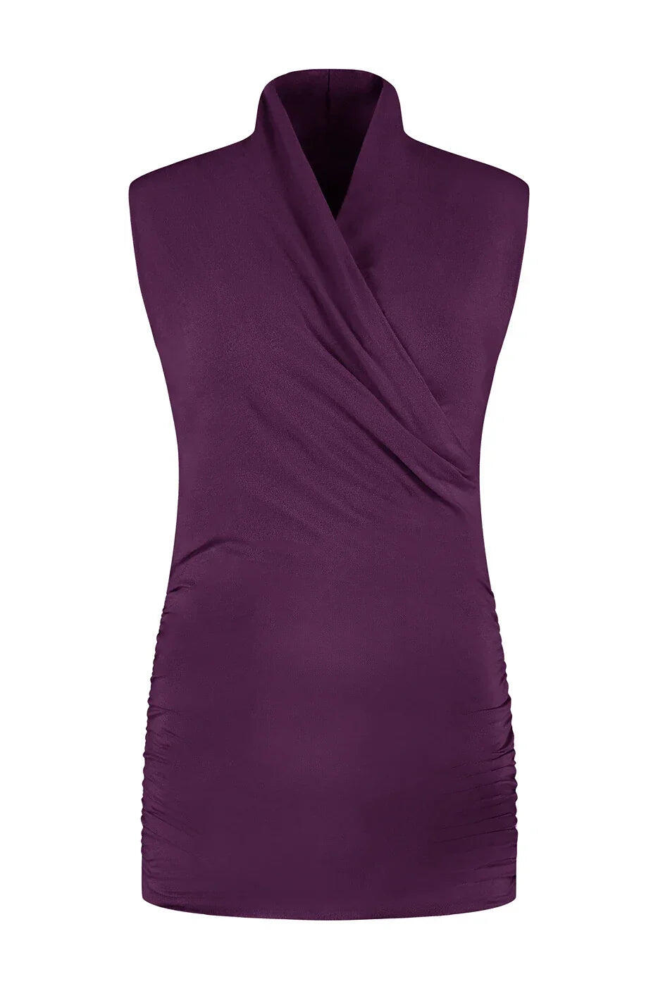 Good Karma - Top de yoga multifonctionnel en coton biologique - Aubergine 5/5