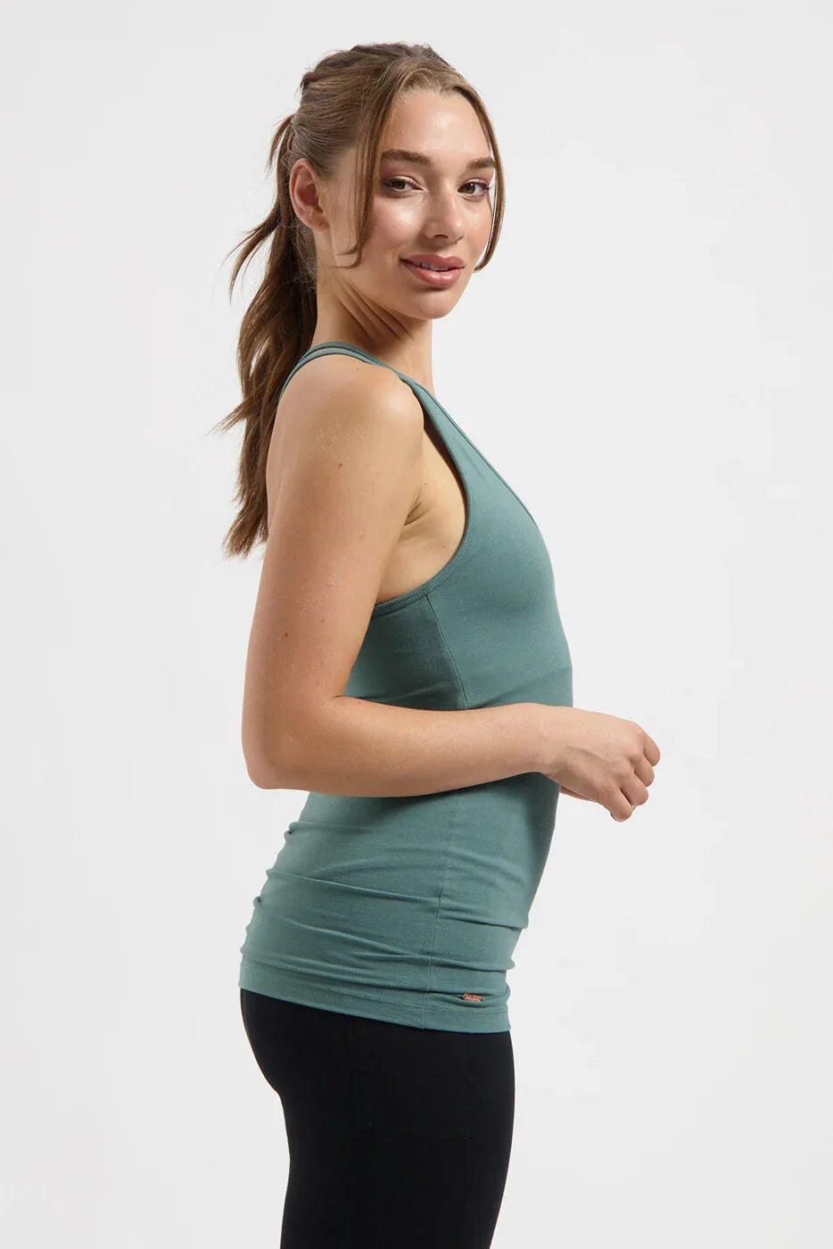 Top de Yoga et Pilates en Bambou Lyrais  - Ver Forêt 3/5