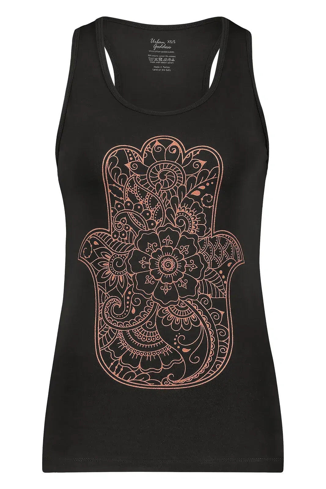 Débardeur de Yoga et Pilates Hamsa Core - Noir Onyx 4/5