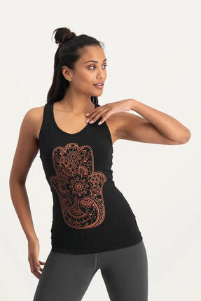 Débardeur de Yoga et Pilates Hamsa Core - Noir Onyx