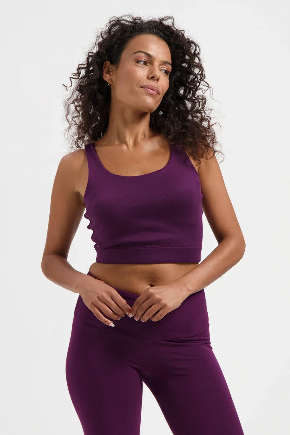 Soutien-Gorge de Sport de Yoga et Pilates Mandala – Aubergine 2/5