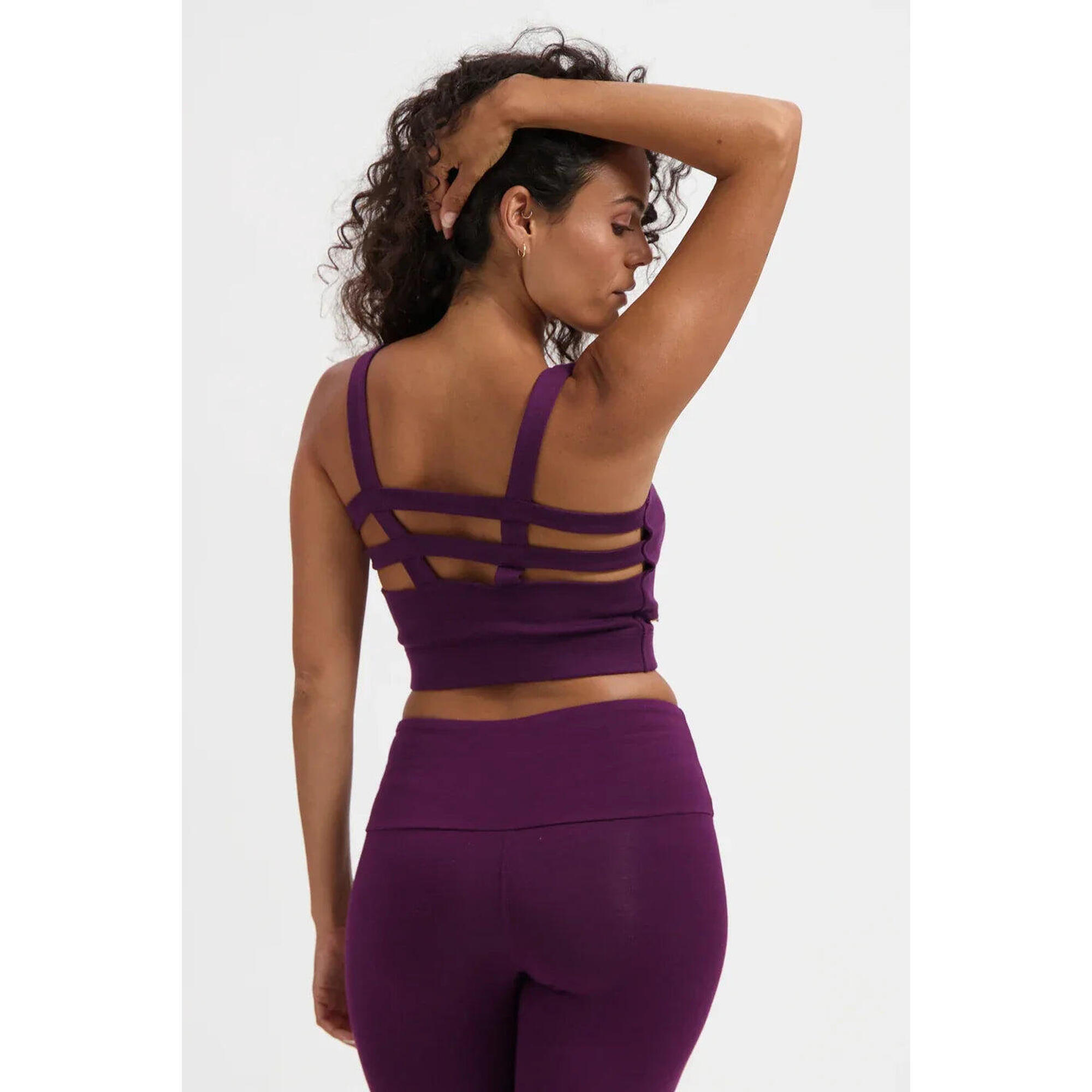 Urban Goddess - Soutien-gorge De Sport De Yoga Et Pilates Mandala – Aubergine - Brassière - Violet - 48 Xl - Decathlon