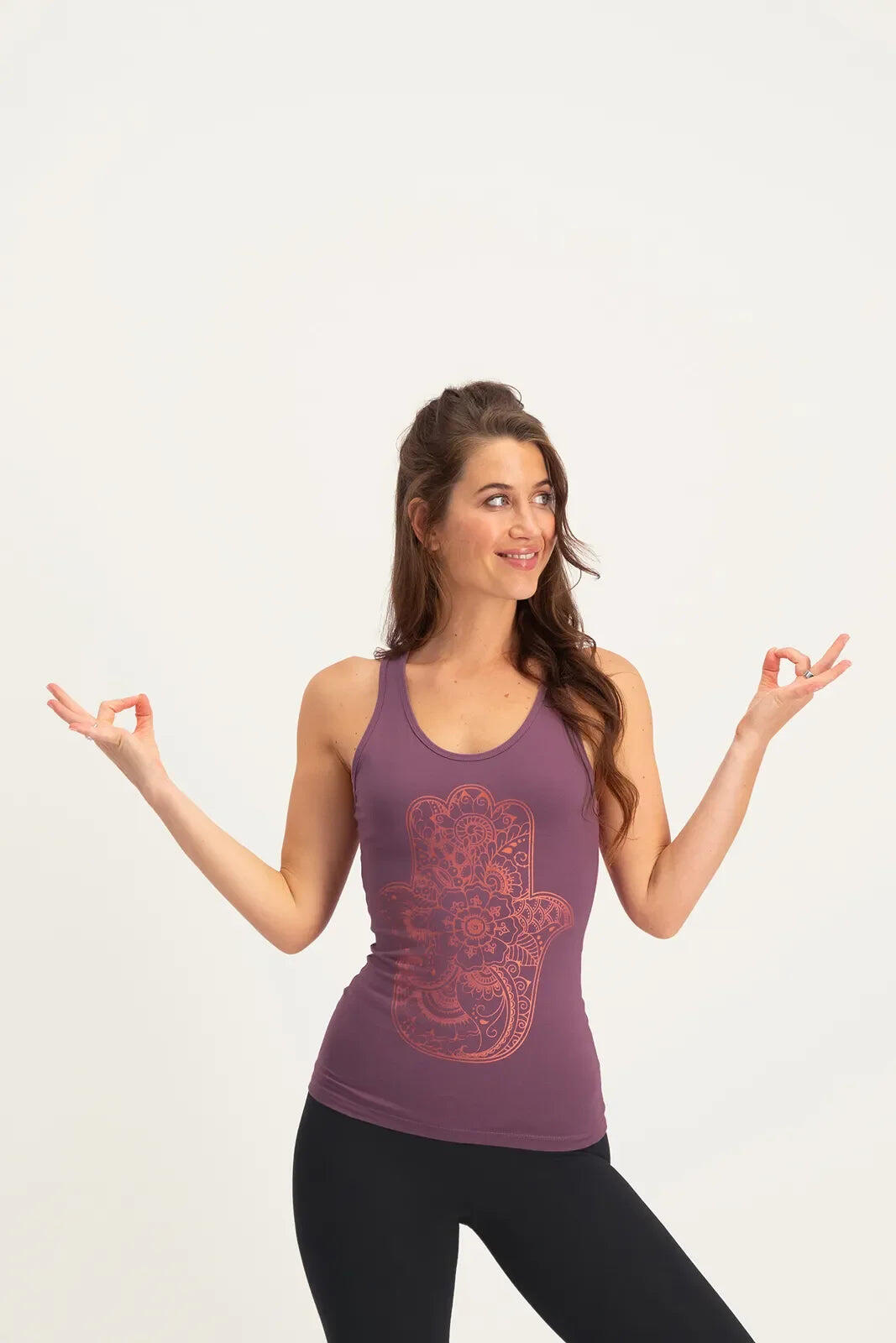 Débardeur de Yoga et Pilates Hamsa Core - Mauve 3/5