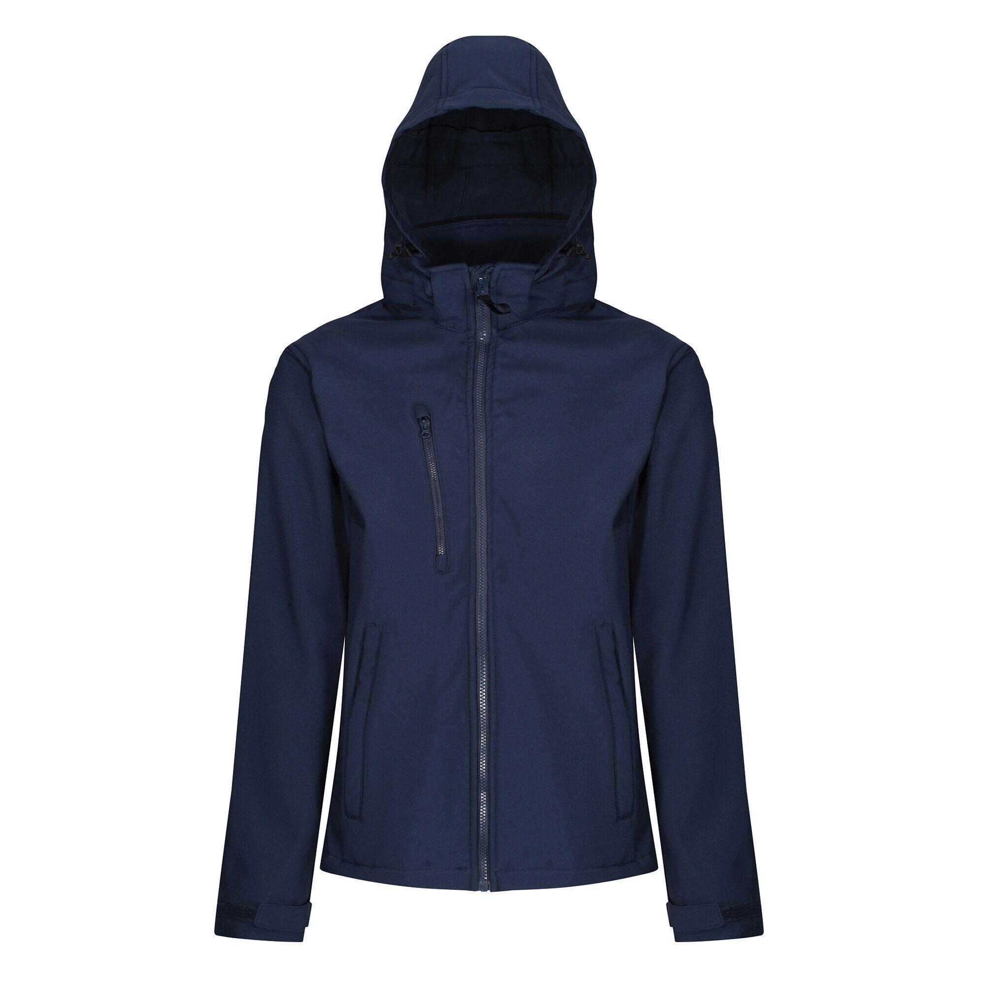 Mens Venturer 3 Layer Membrane Soft Shell Jacket (Navy) 1/4