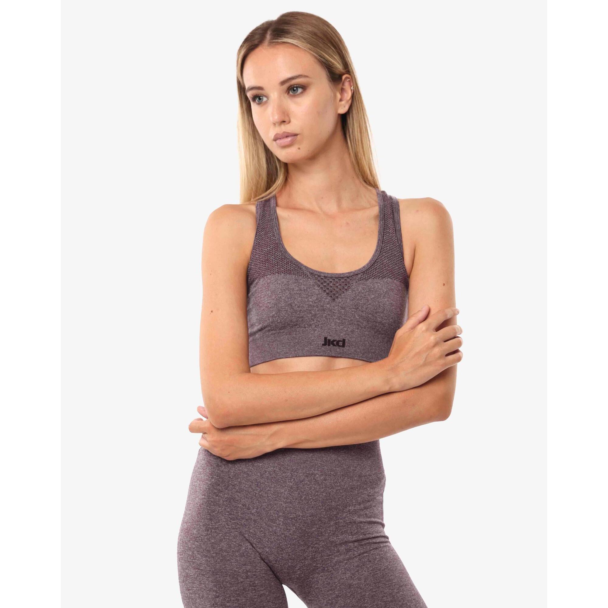 Jaked - Débardeur De Fitness Synthétique Couleur Vin Pour Femme - Top - Rouge - Decathlon