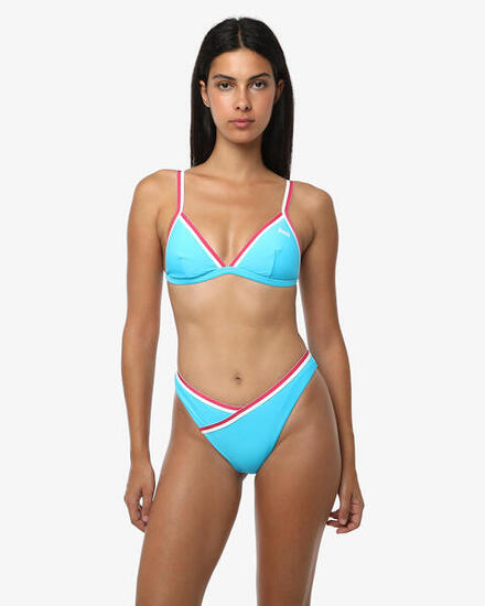 Schwarzes Damen-Bademode-Oberteil aus Synthetik