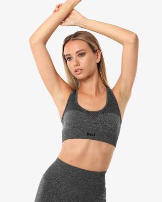 Zwarte synthetische fitness tanktop voor dames