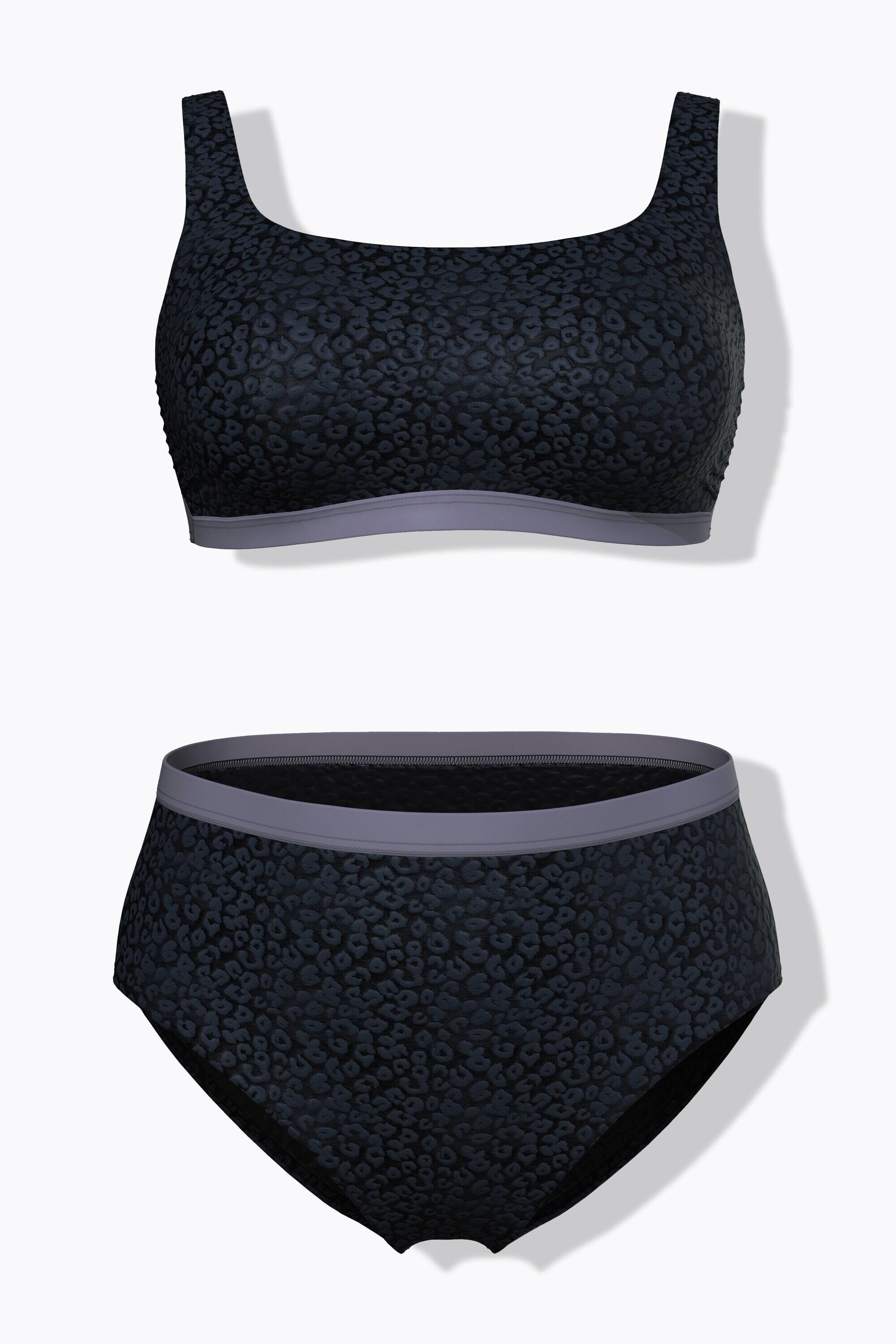 Dames Bikini structuur zachte cups verstelbare bandjes 7/7