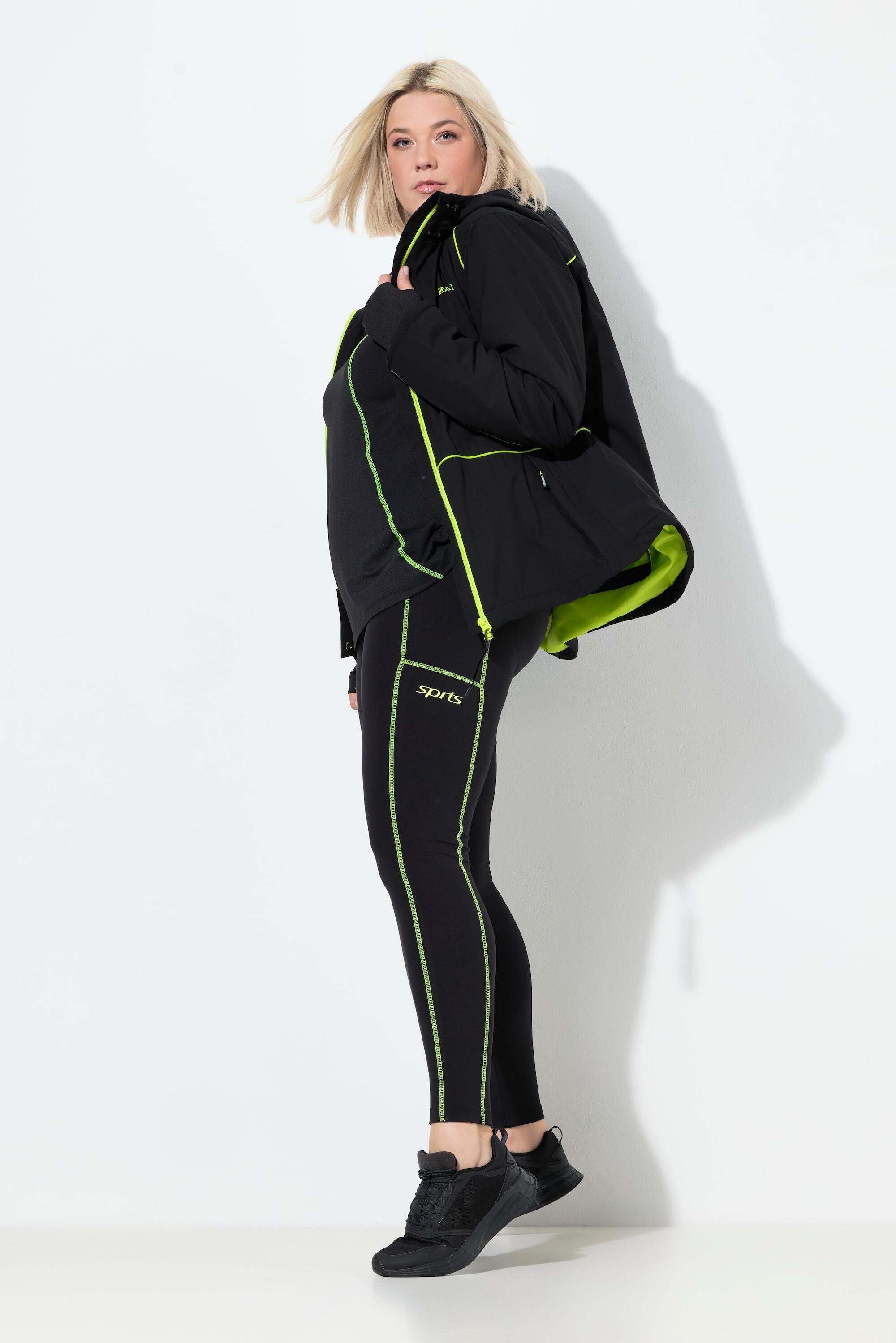Femme Legging de sport avec coutures fluo poches et matière recyclée 5/6