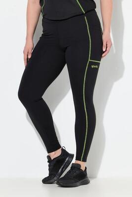 Dames sportlegging neonkleurige naden zakken gerecycled