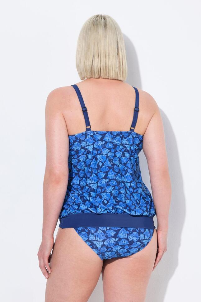 Damskie Tankini ryby miękkie miseczki elastyczny dół regulowane ramiączka