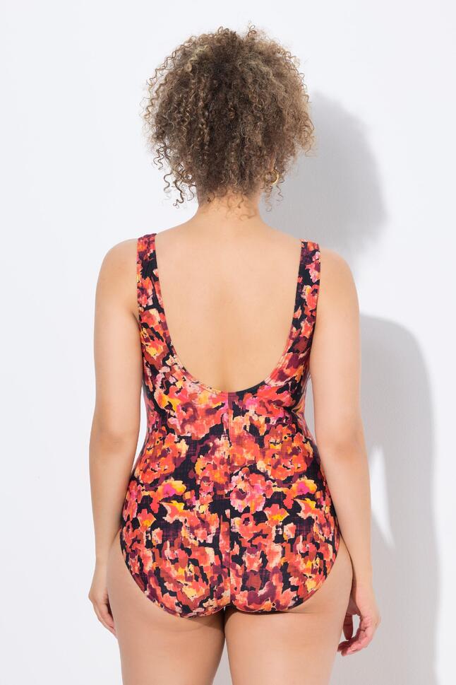 Damskie Strój kąpielowy wzorzysty bez miękkich miseczek okrągły dekolt