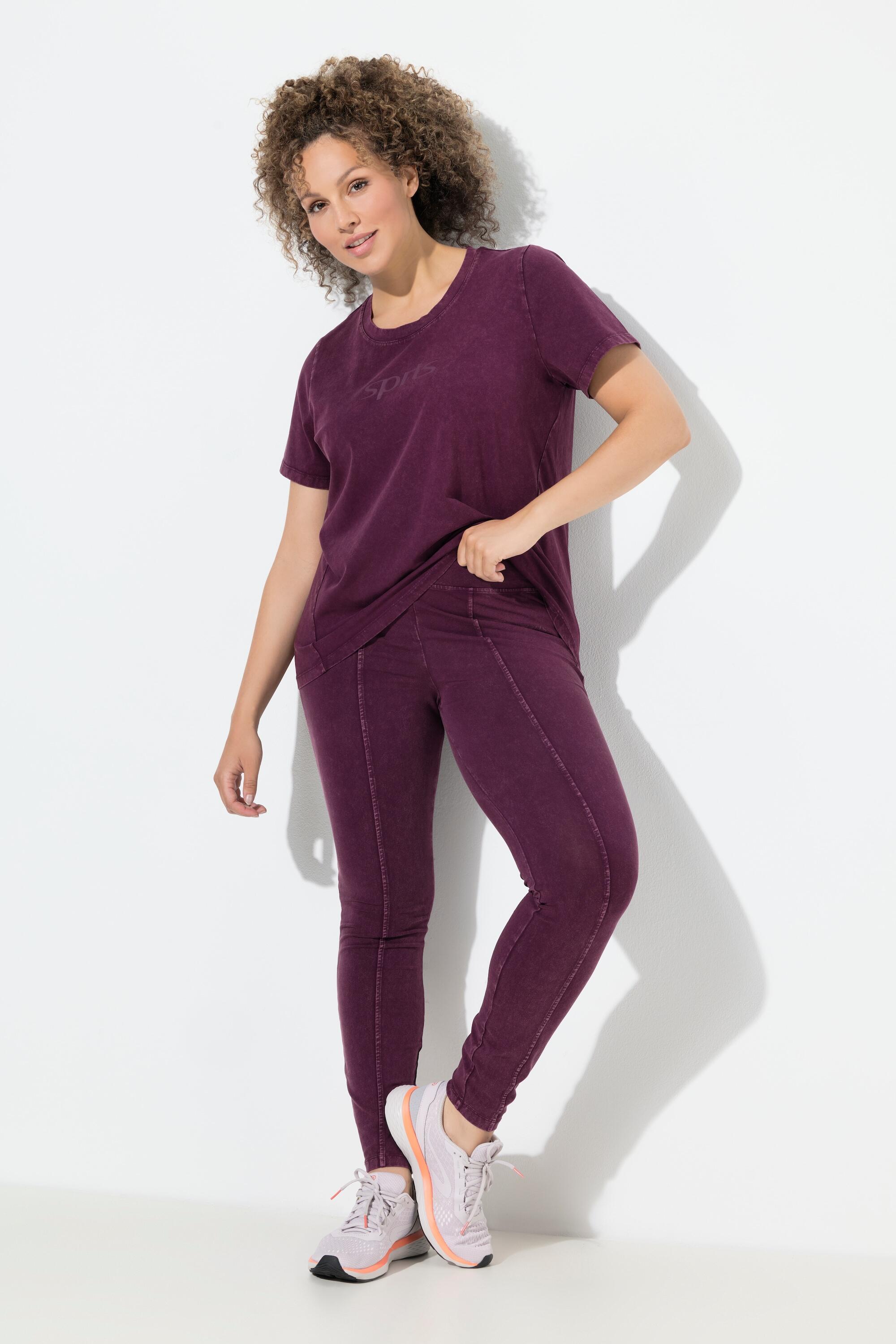 Dames Legging vintage look smalle pijpen hoge taille zak 5/6