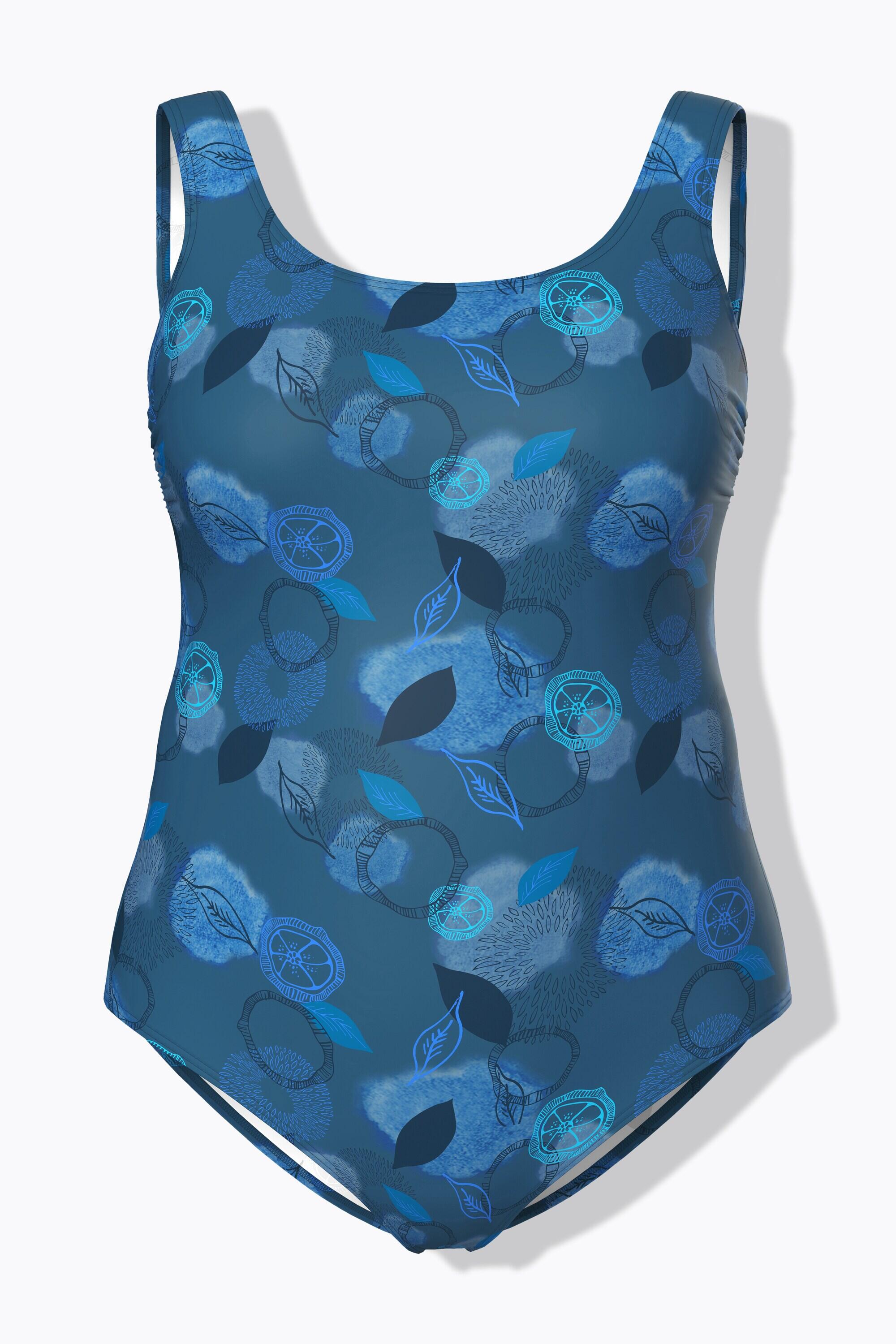 Femme Maillot de bain sans bonnets souples. Imprimé feuillage. Matière recyclée 6/7
