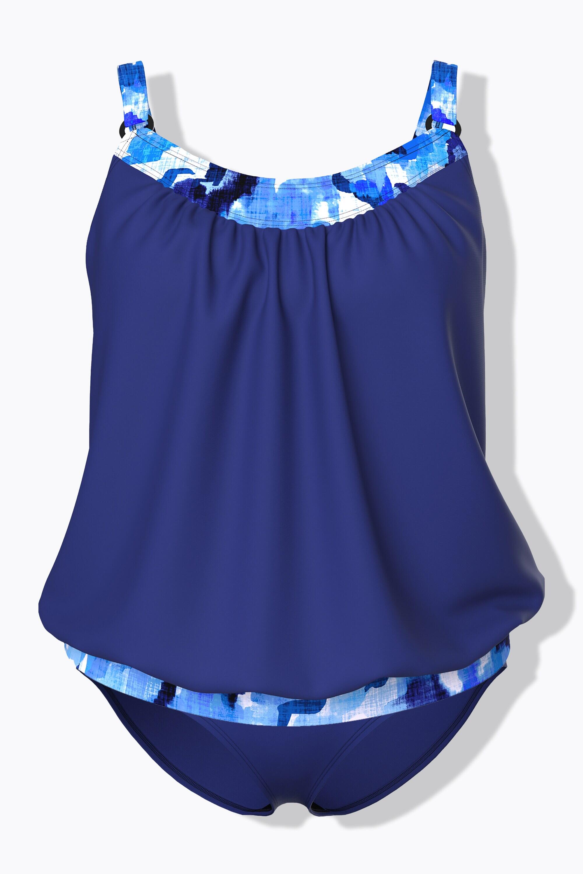 Femme Tankini imprimé « aquarelle ». Bonnets souples. Bretelles ajustables 7/7