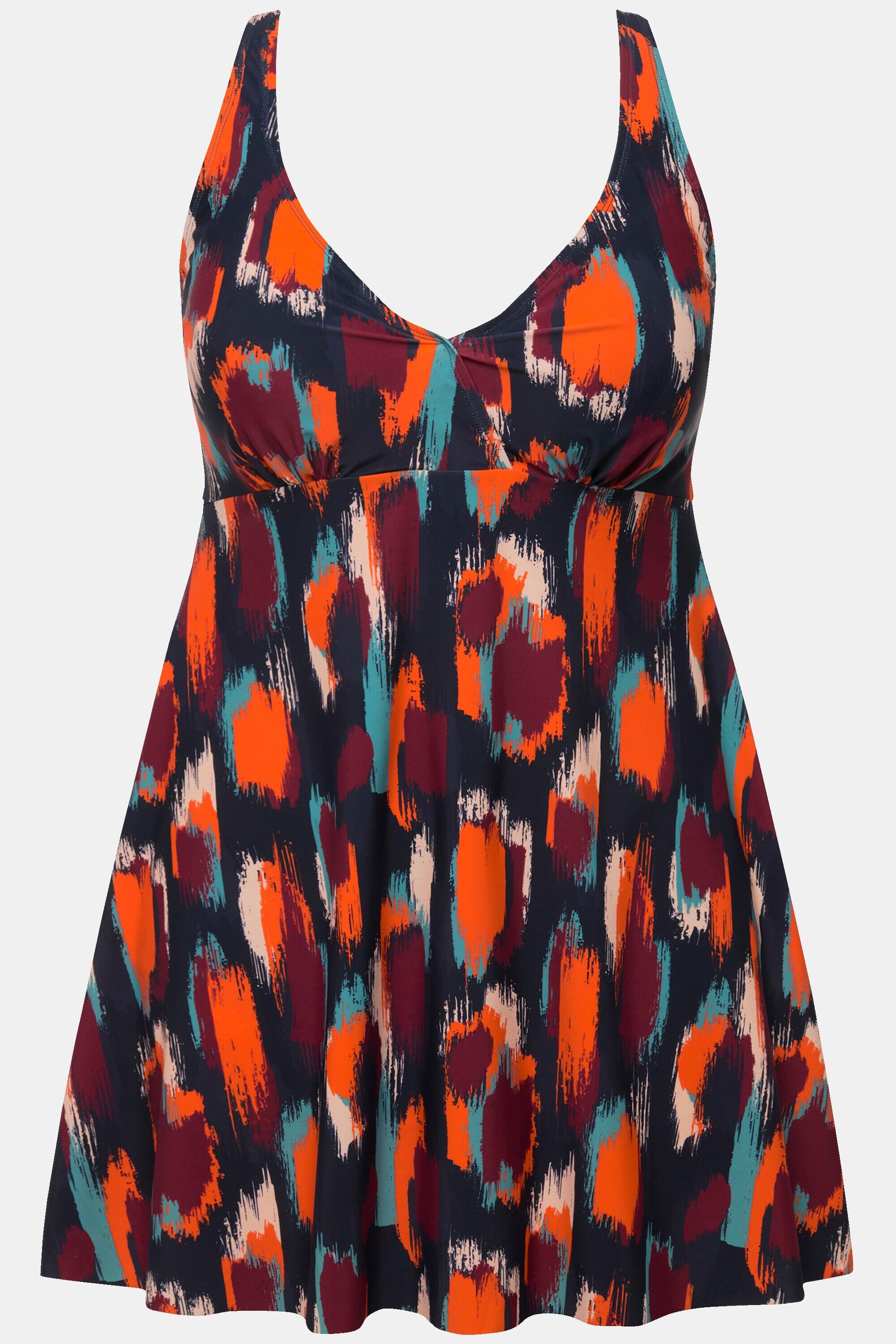 Femme Robe de bain à pois bonnets souples et bretelles ajustables 5/6