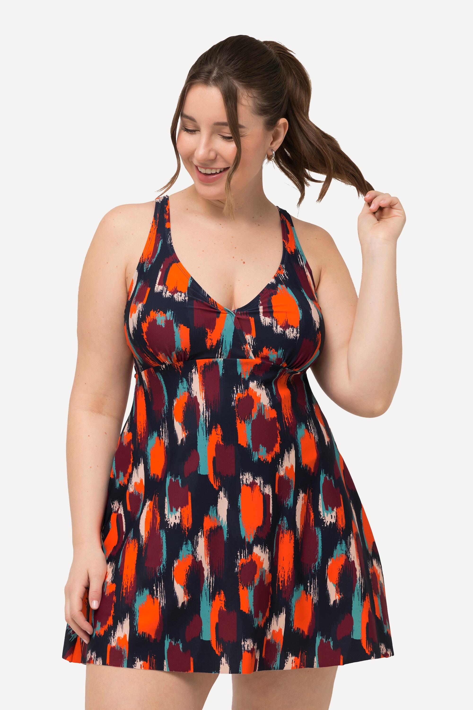 Femme Robe de bain à pois bonnets souples et bretelles ajustables 4/6