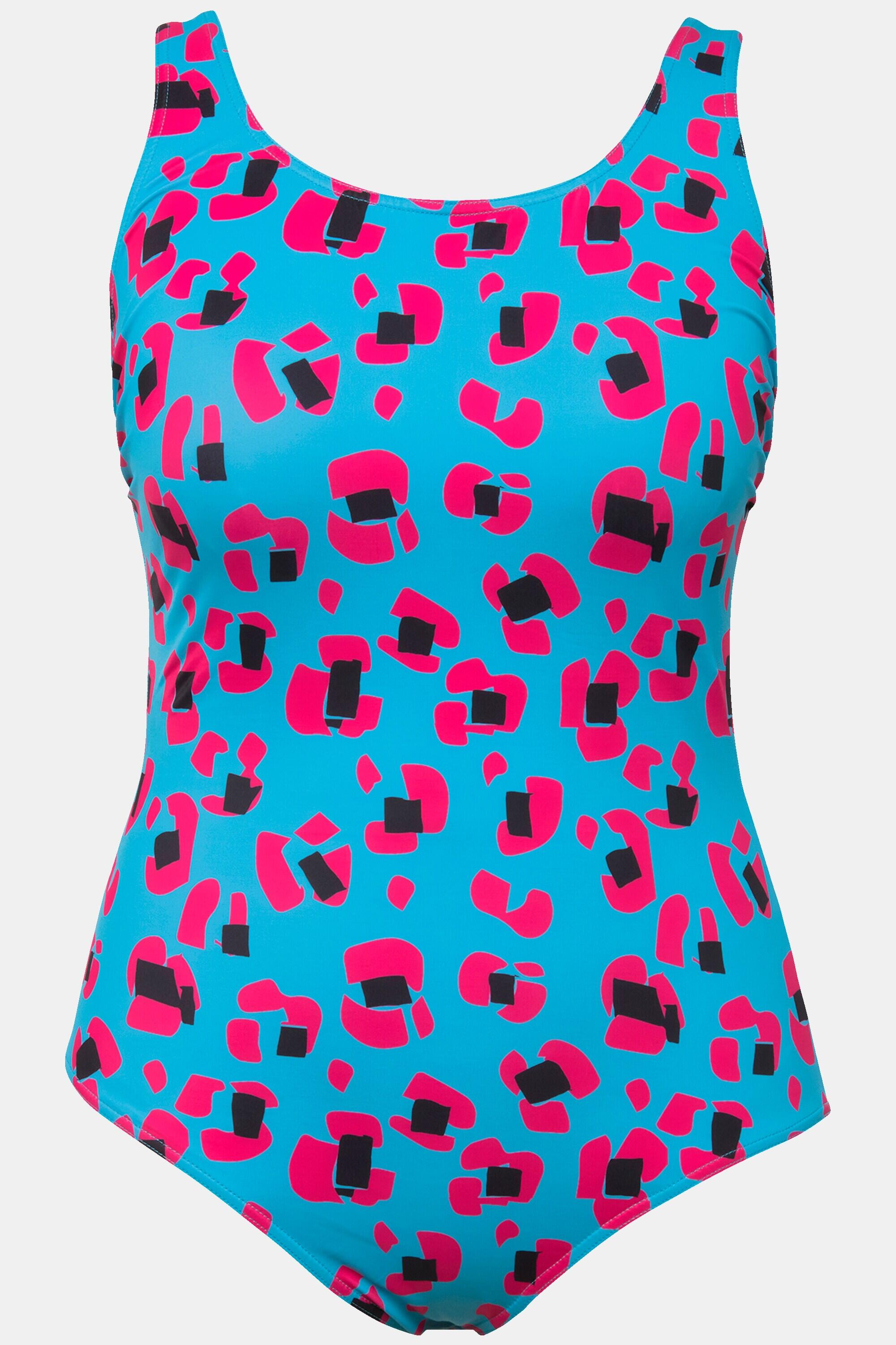 Femme Maillot de bain à imprimé fluo et fronces sans bonnets souples 5/6