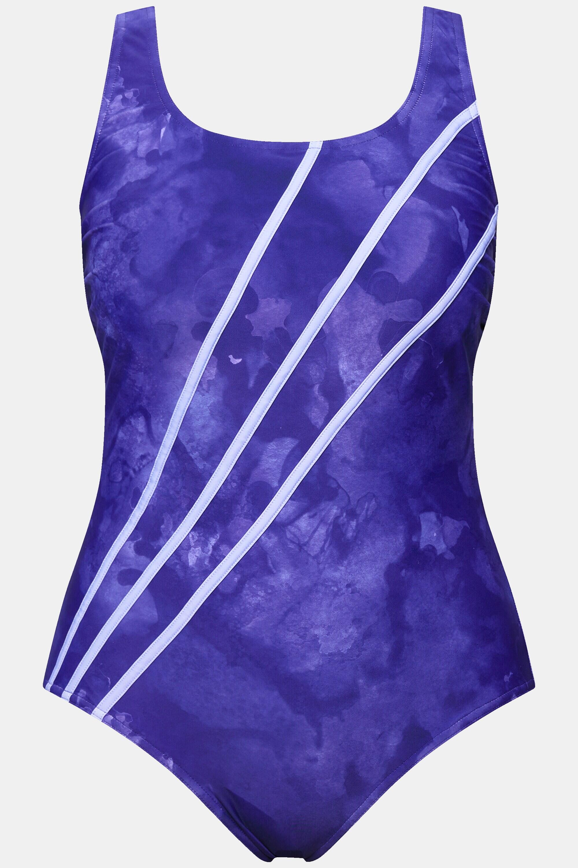 Femme Maillot de bain sans bonnets souples rayures en biais 5/6