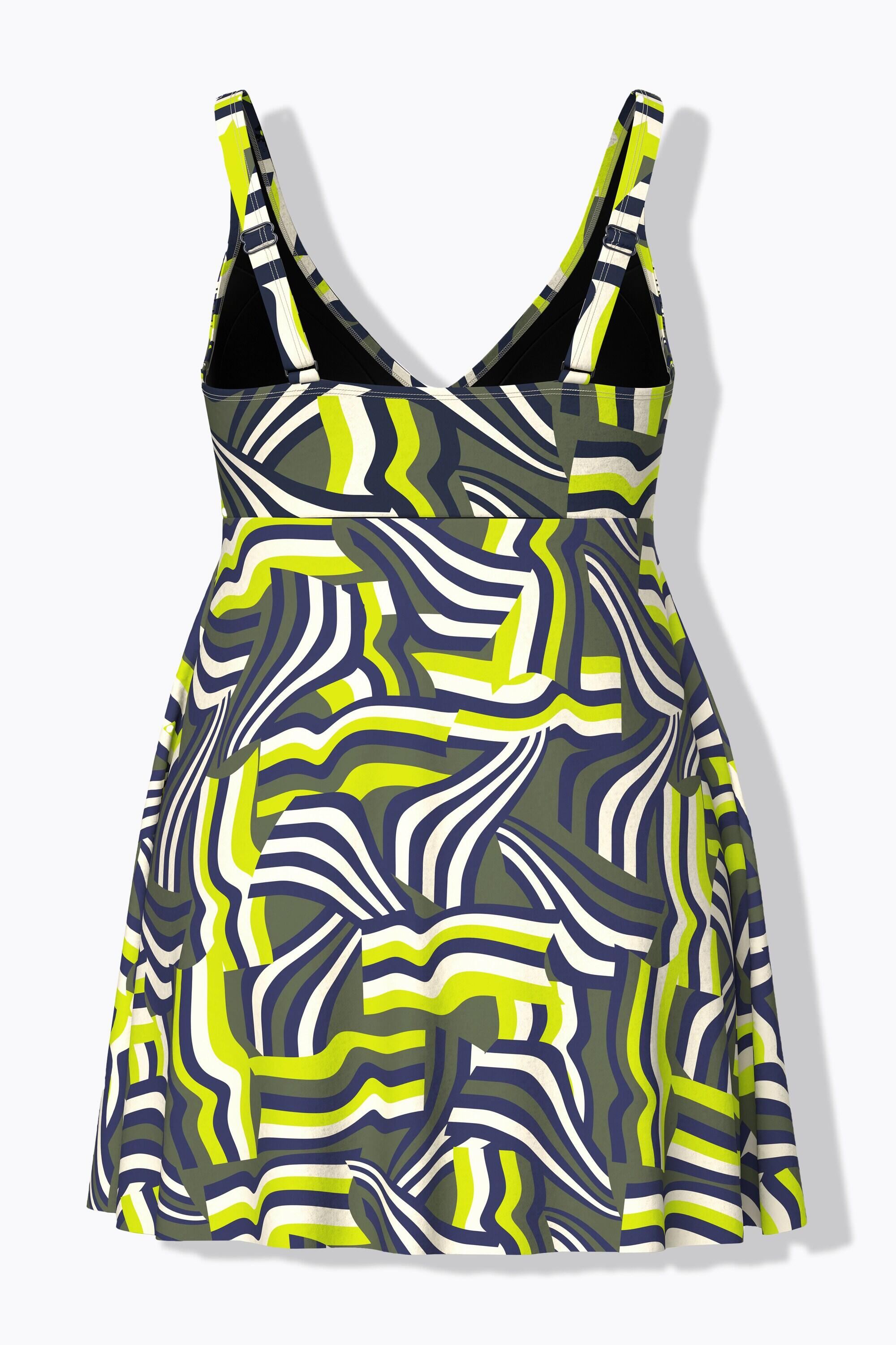 Femme Robe de bain à bonnets souples décolleté en V imprimé graphique 7/7