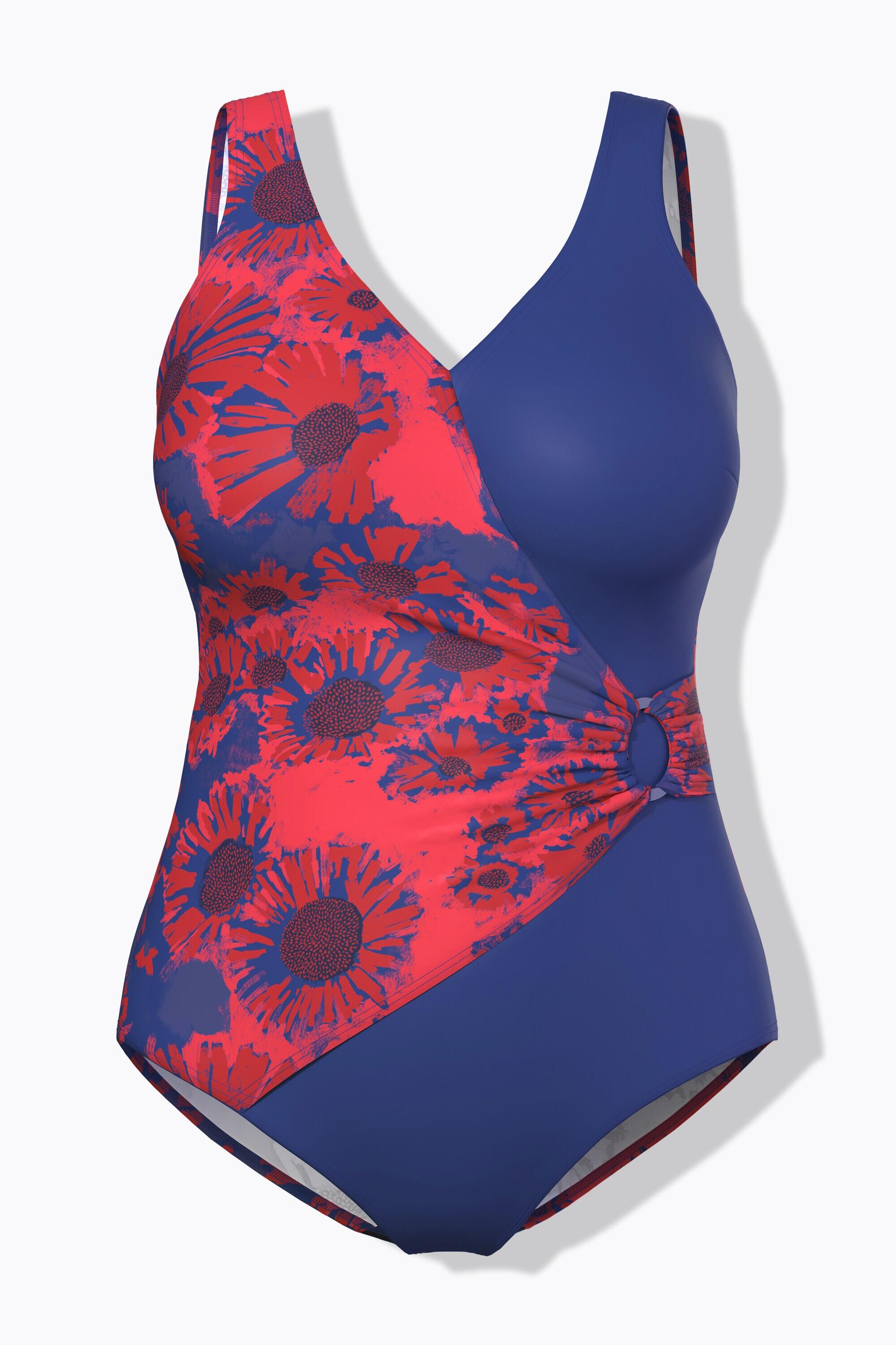 Dames Badpak wikkeleffect zachte cups siergesp 7/7