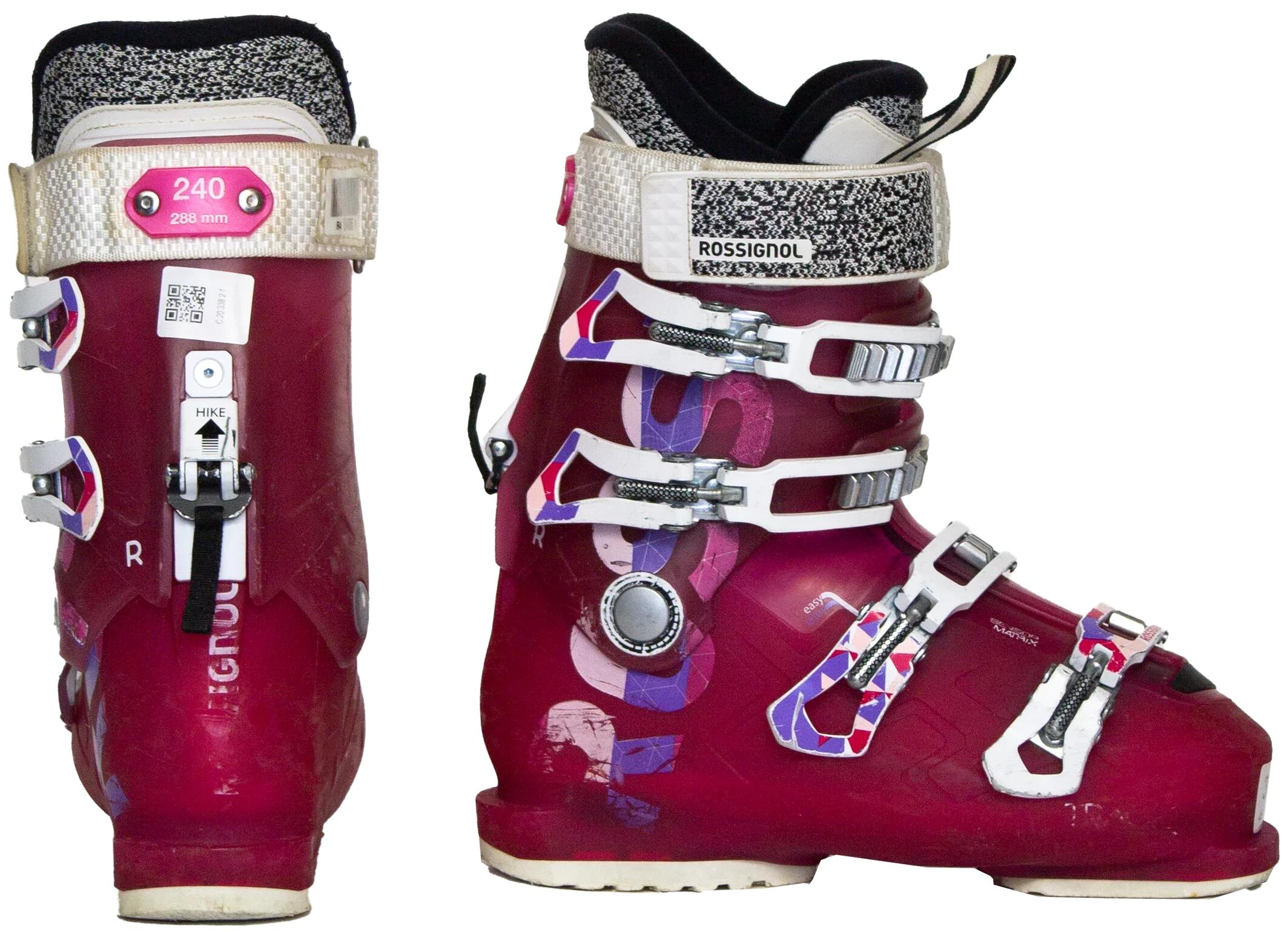 Chaussures de ski d'occasion - ROSSIGNOL Alltrack roses, 37 EU, bon état 3/4