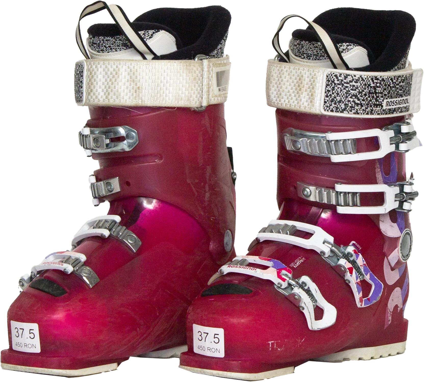 Chaussures de ski d'occasion - ROSSIGNOL Alltrack roses, 37 EU, bon état 2/4