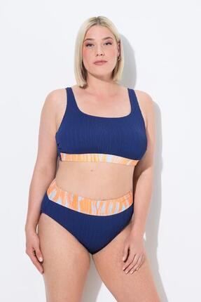 Dames Bikini golven zachte cups verstelbare bandjes hoge taille