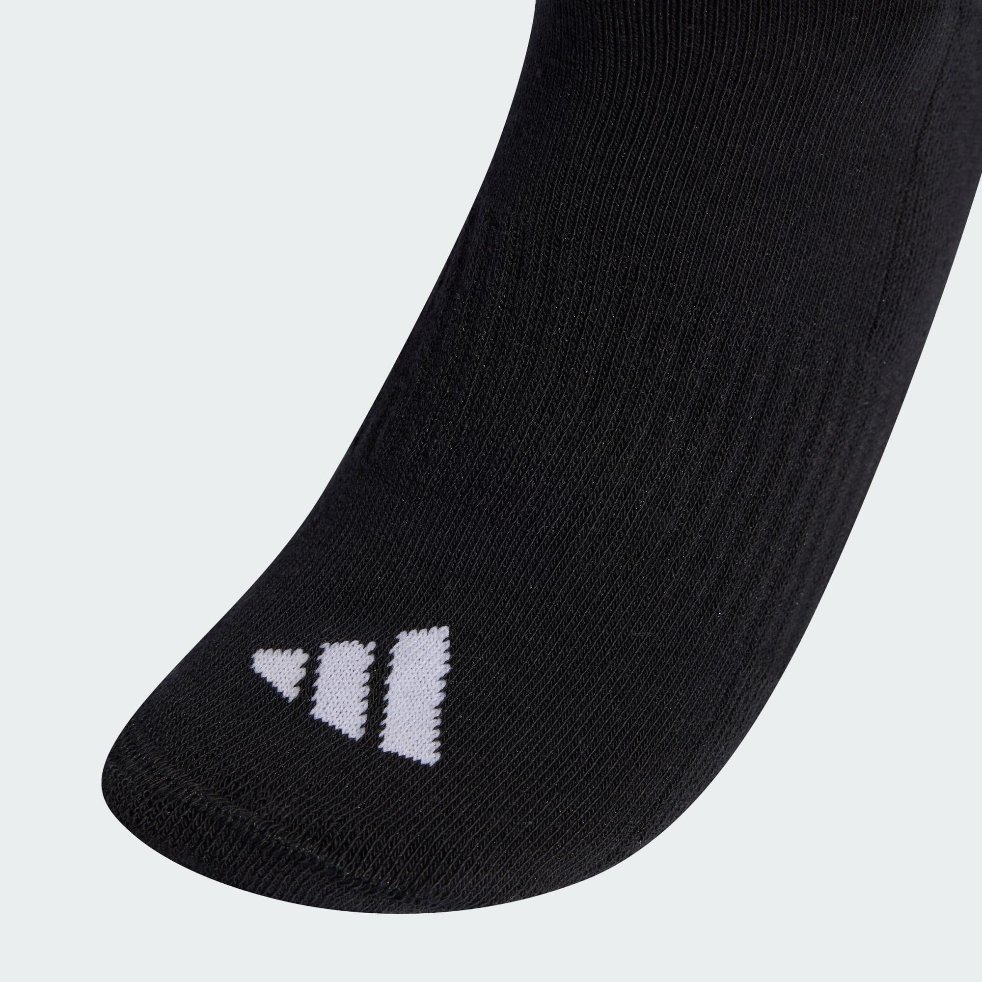 Meias 3-Stripes Cushioned Crew – Embalagem de 3 pares 2/4