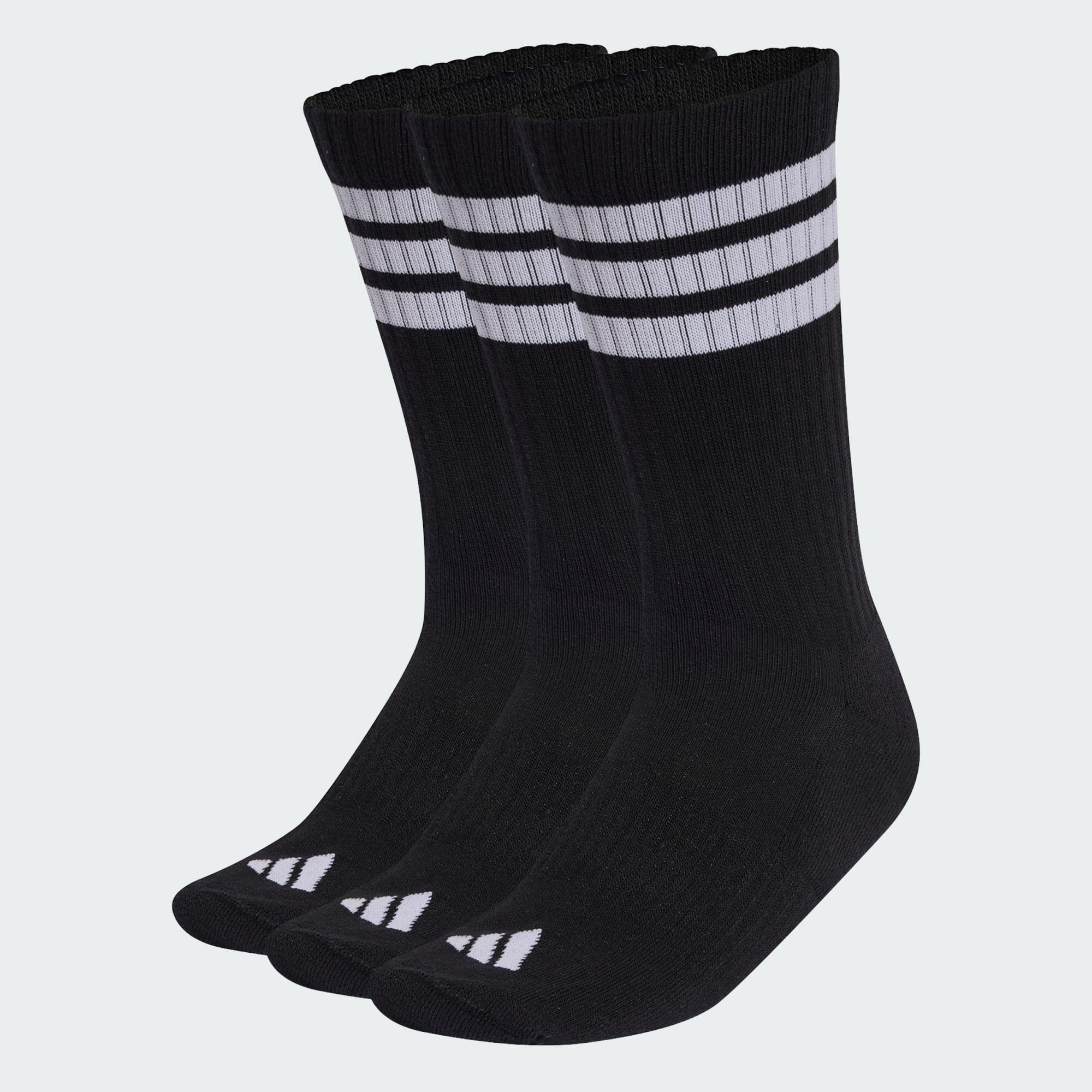 Meias 3-Stripes Cushioned Crew – Embalagem de 3 pares 4/4