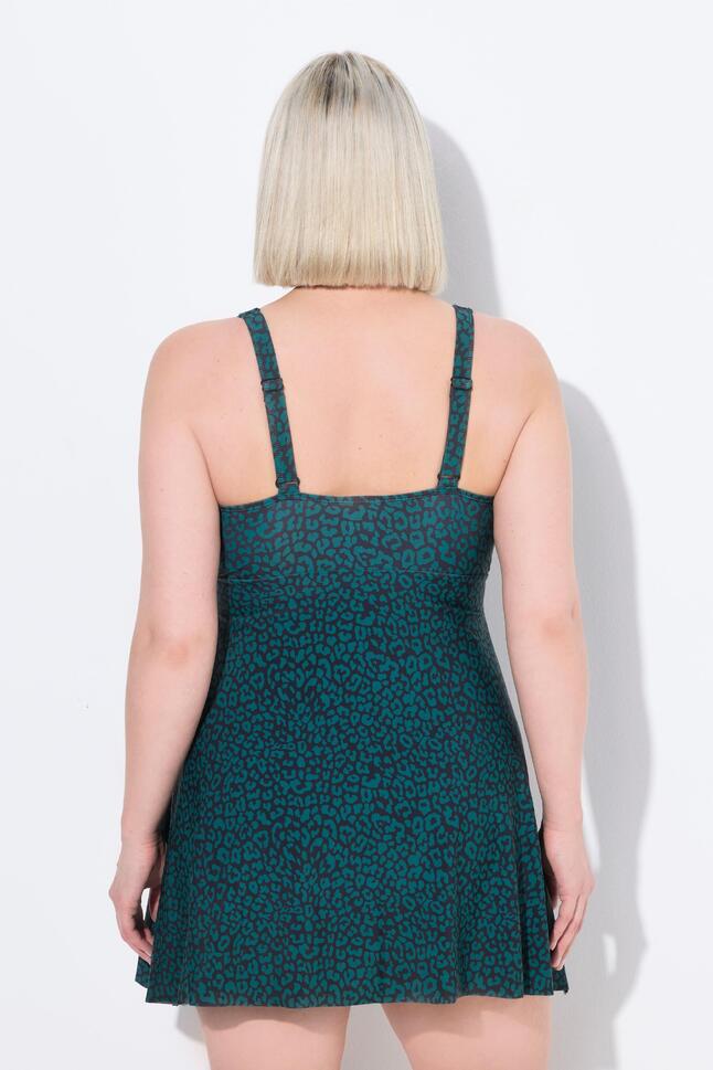 Damskie Strój kąpielowywzór w panterkę miękkie miseczki w kopertowym stylu