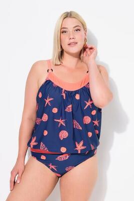 Dames tankini zeedieren zachte cups verstelbare bandjes