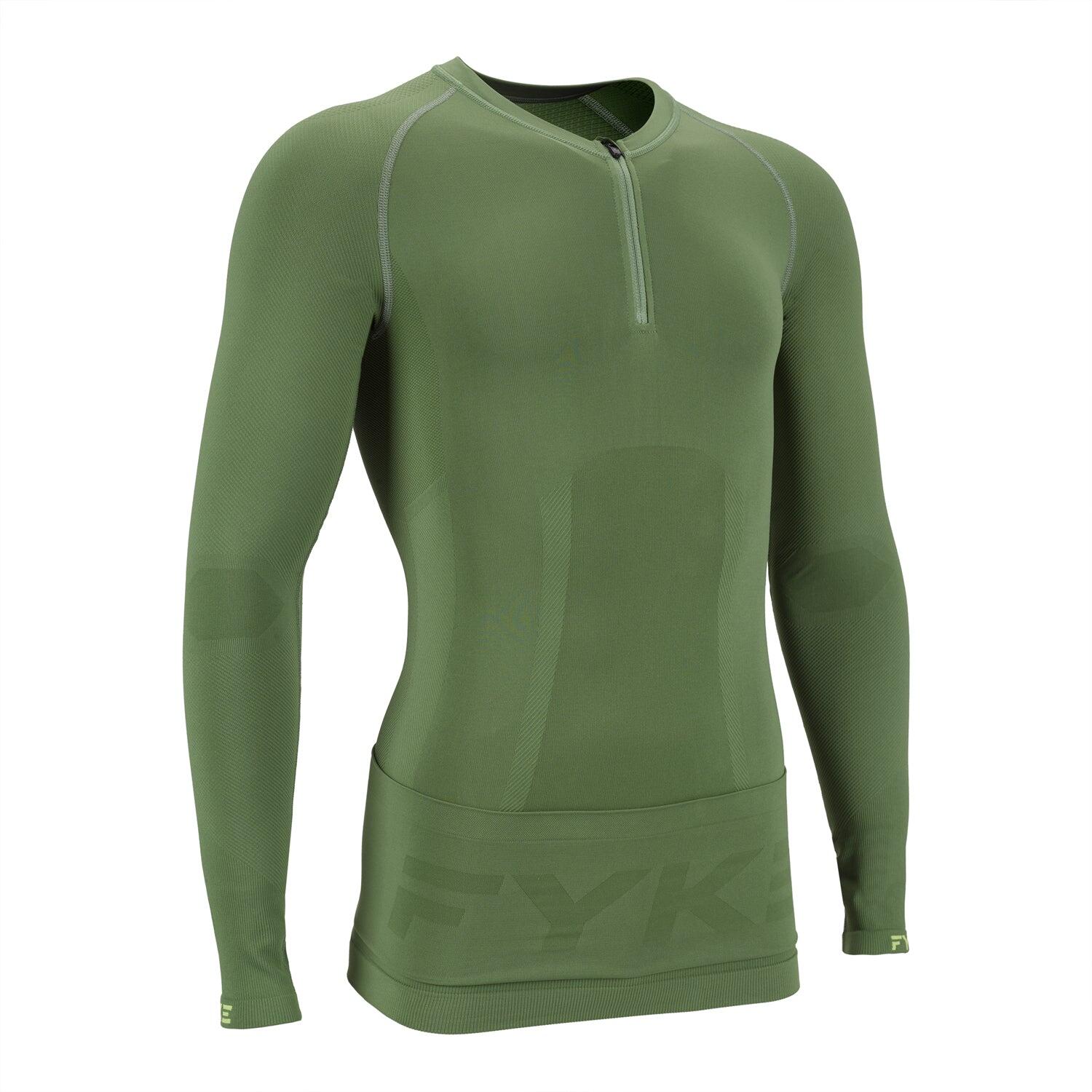 FYKE Camisola manga comprida sem costuras com cinto integrado para Trail Running