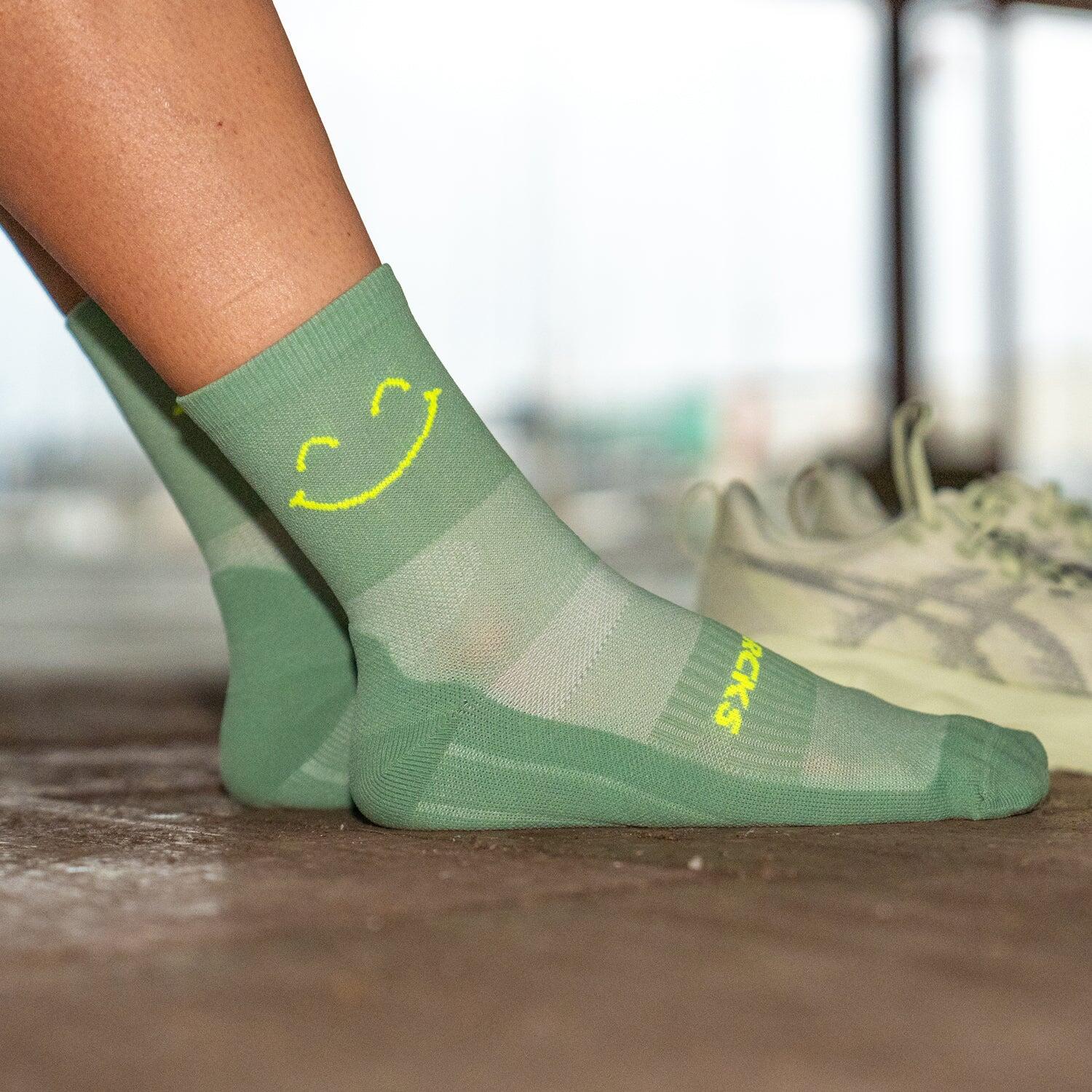 HAPPY MODE GREEN - CHAUSSETTES DE COURSE ULTRALÉGÈRES 3/6