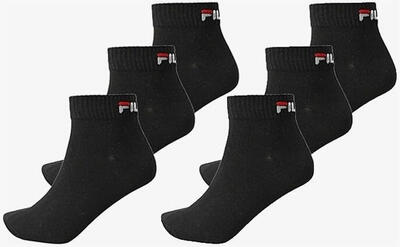 Fila Quarter Calze 6-Pack Unisex Nero 43-46