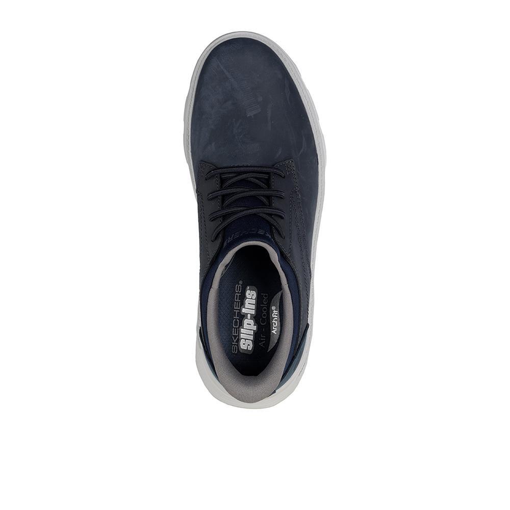 Zapatos Skechers Homem Relaxed Fit: Arch Fit Garza - Langston Azul Marinho 3/4