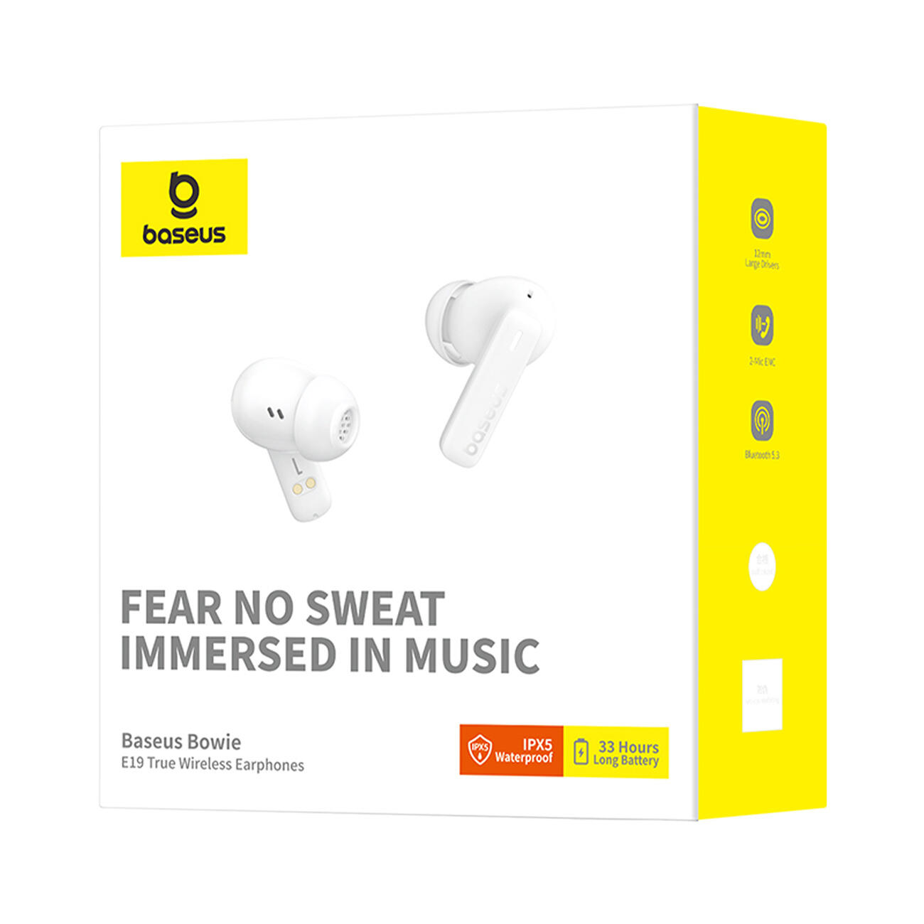 BASEUS DRAADLOZE IN-EAR OORDOPJES BT Bowie E19 TWS IPX5 6/7