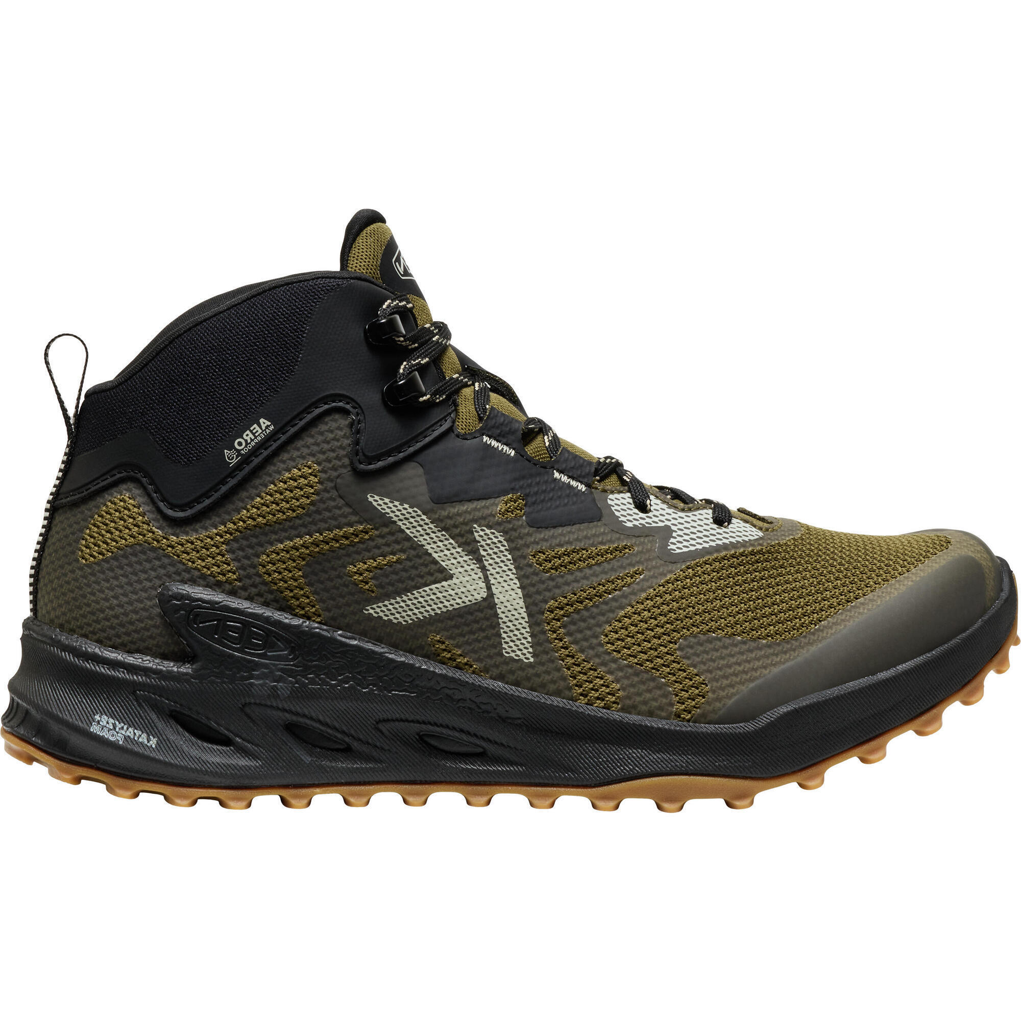 Keen - Hommes Zionic Nxt Mid Wp M Olive Foncé/noir - Chaussure D'Approche - Noir|vert - Decathlon