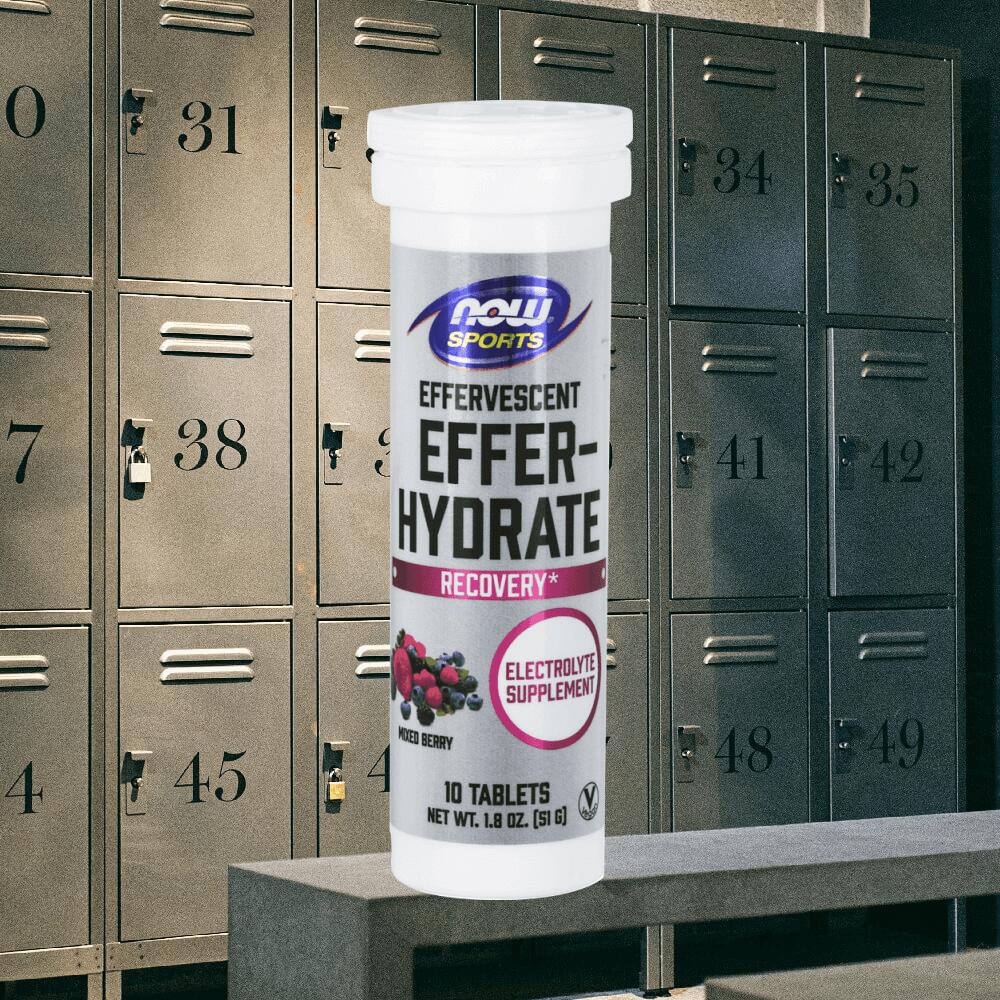 Now Foods Effer-Hydrate (10 serv) Mixed Berry - Intra- et post-entraînement 2/4