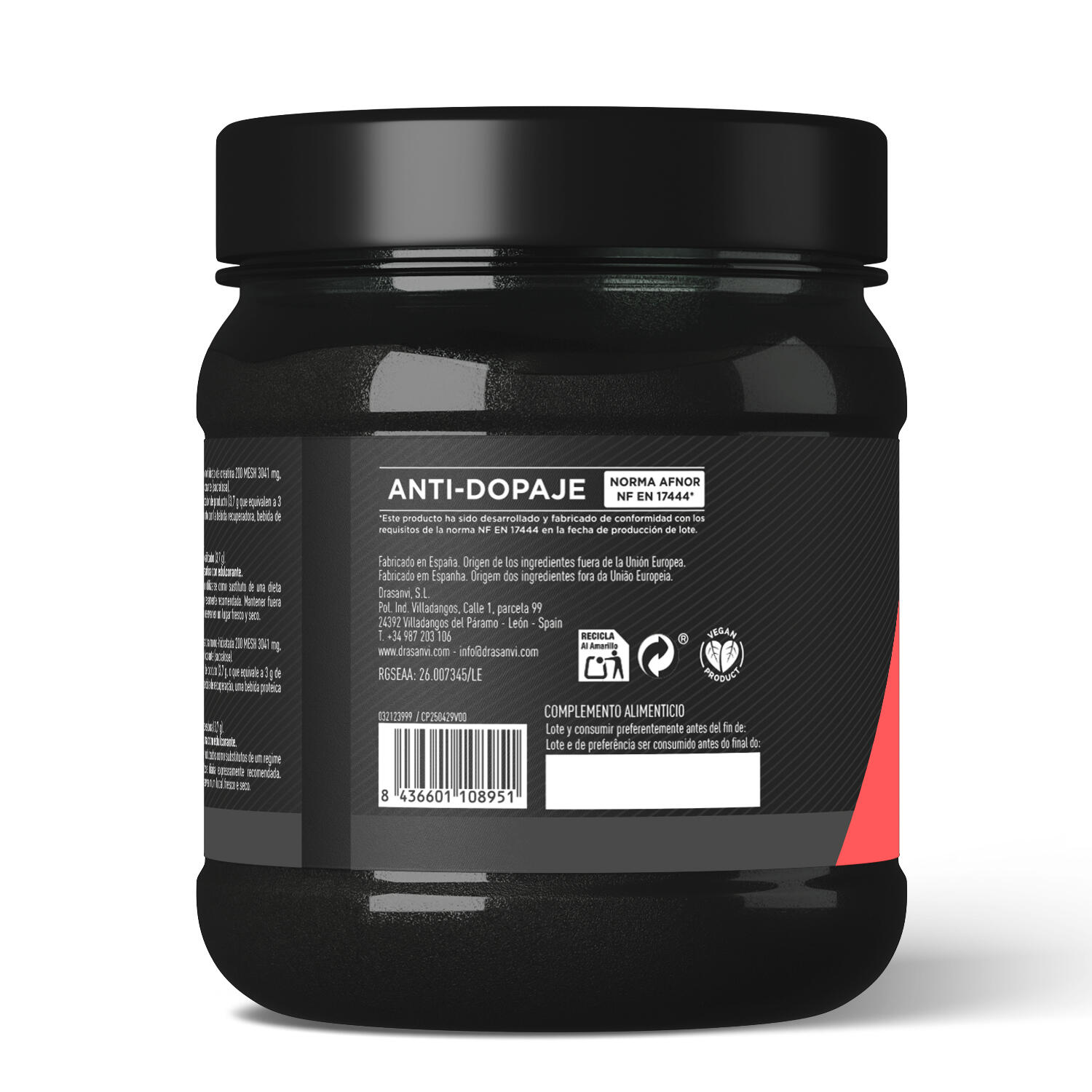 Creatina 200 MESH 300 g Sabor Sandía – Sport Live Drasanvi 6/7