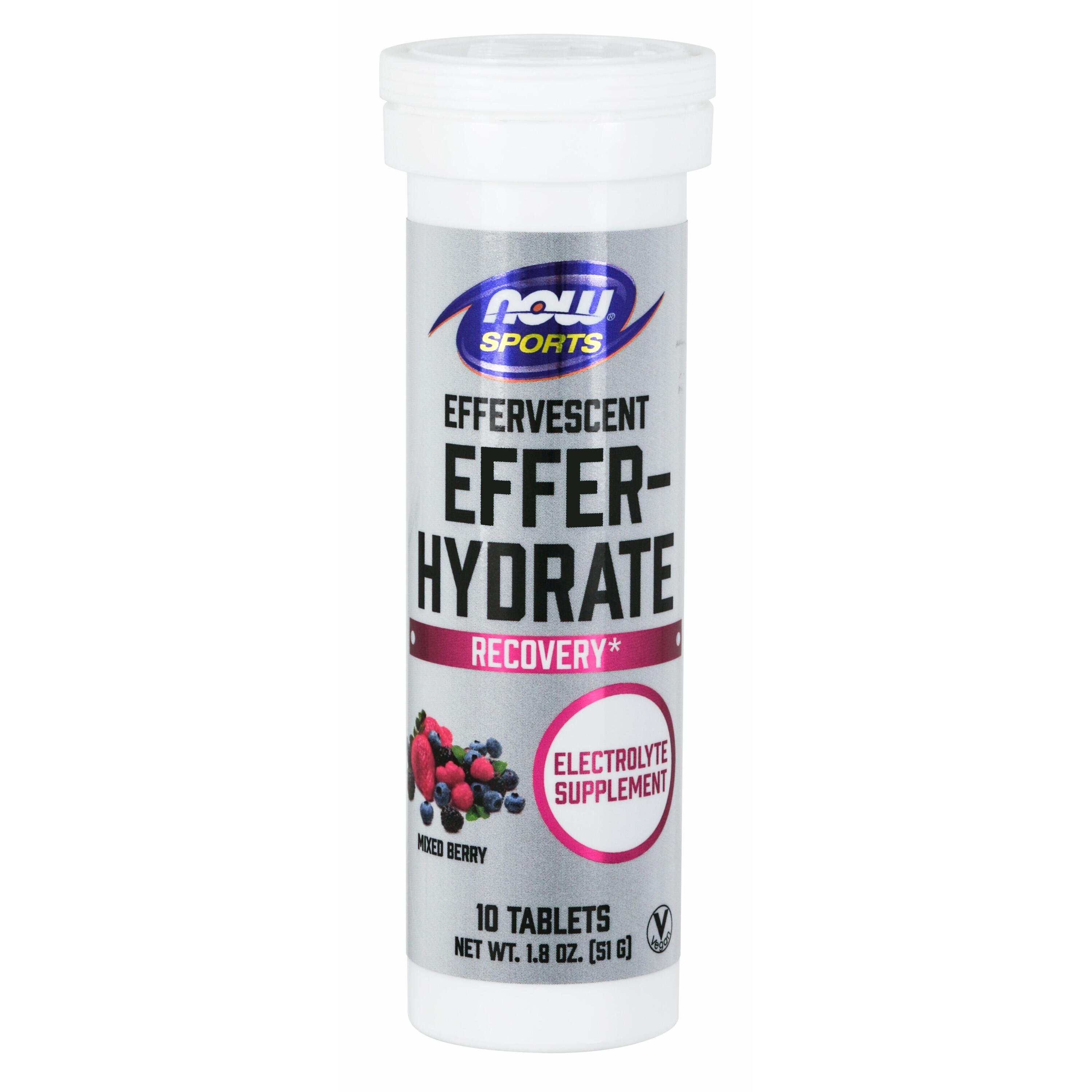 Now Foods Effer-Hydrate (10 serv) Mixed Berry - Intra- et post-entraînement 4/4