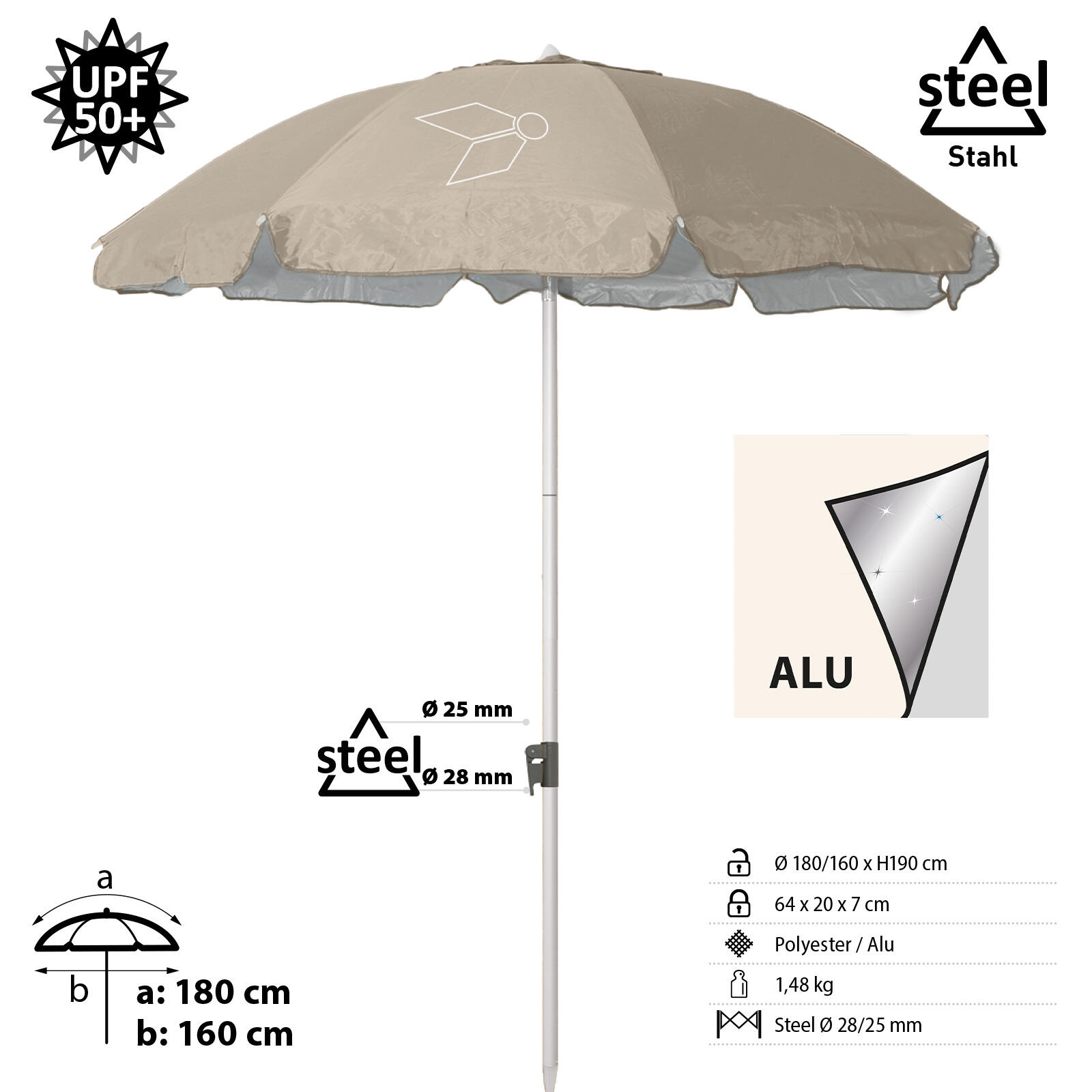 Camping windscherm Crosspop Outpost Easy Up strandtent XL 2/3