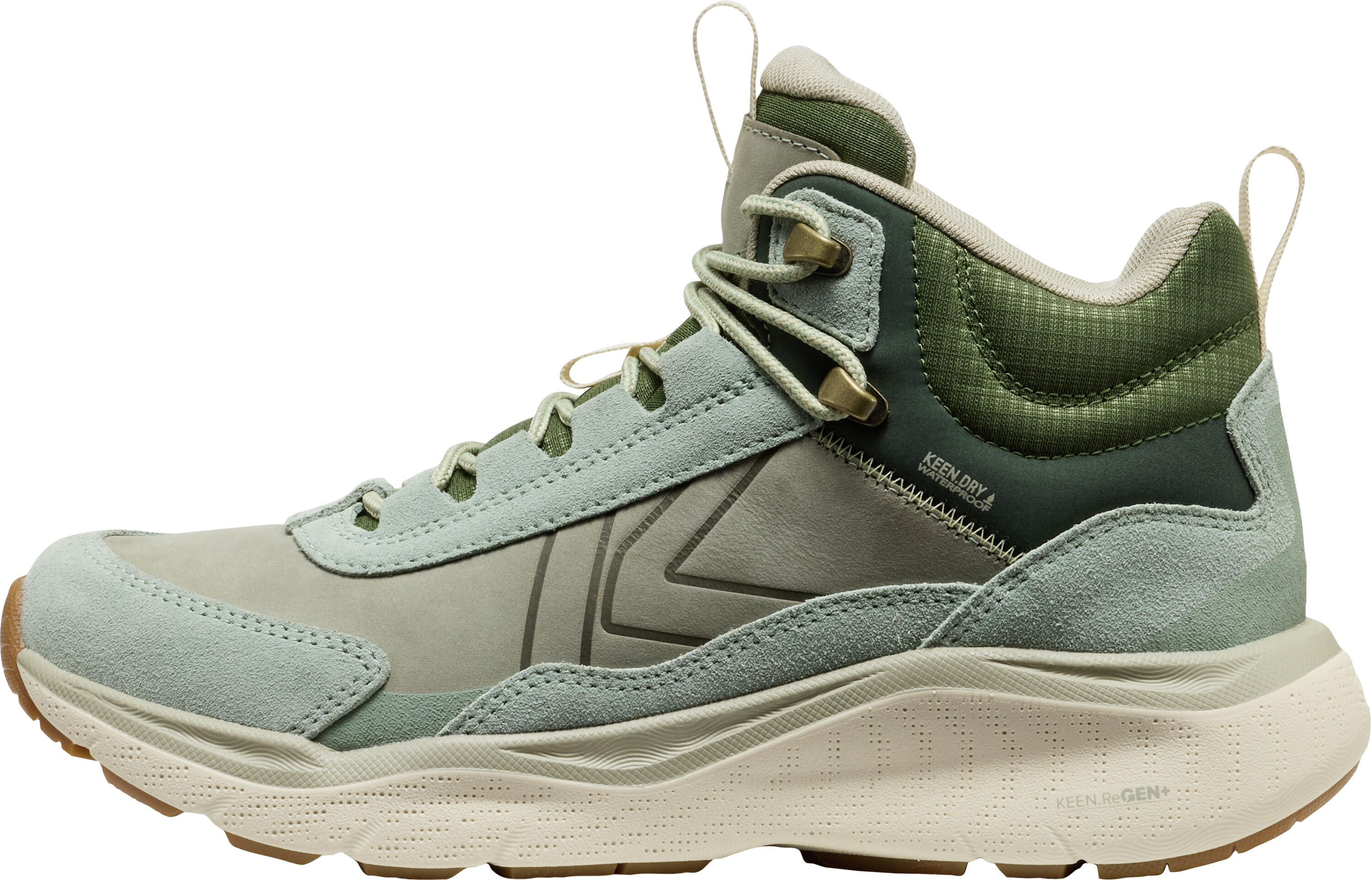 Femmes LEIKI LEATHER MID WP W Chaussures de randonnée Vert iceberg/Vert bronze 2/5