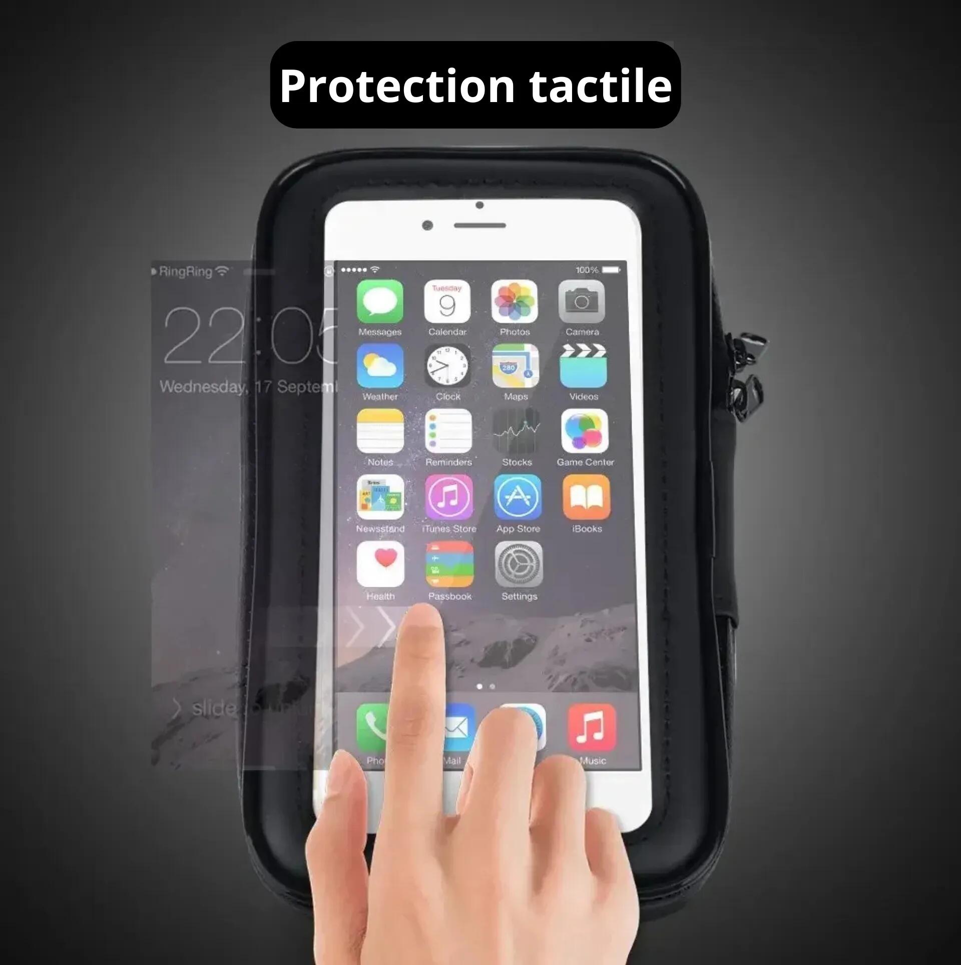 Support smartphone étanche guidon vélo ≤6,3" – 90×175 mm 3/6