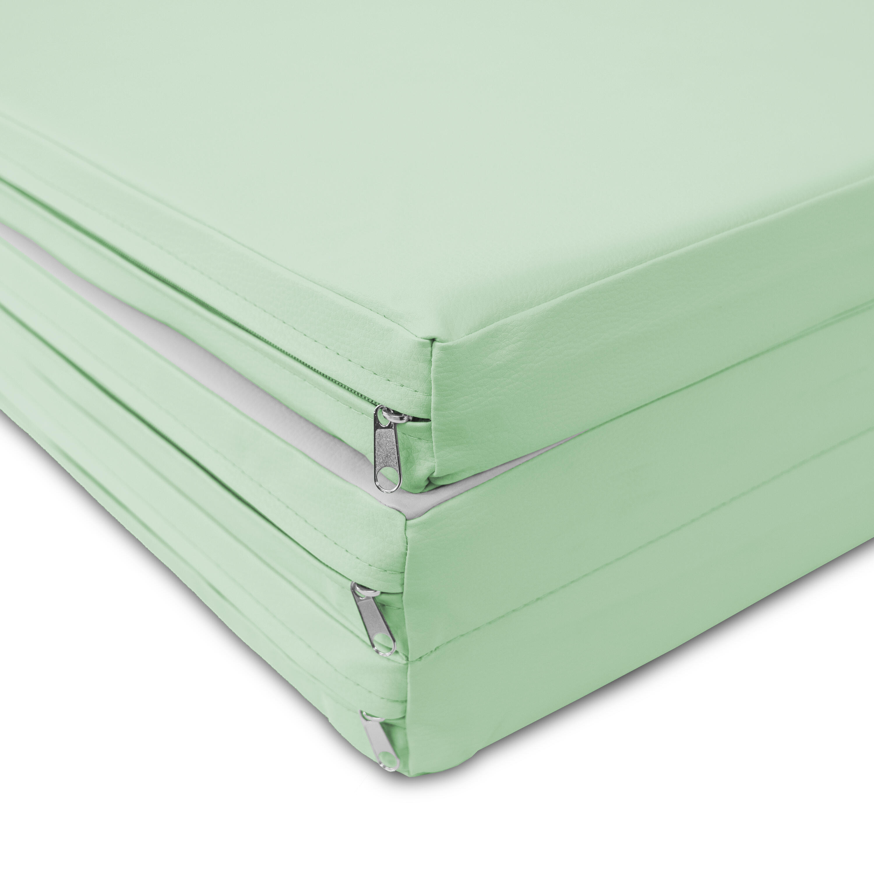 Jeflex Tapis de gymnastique pliable 180x60x6 cm vert/gris souple 5/7