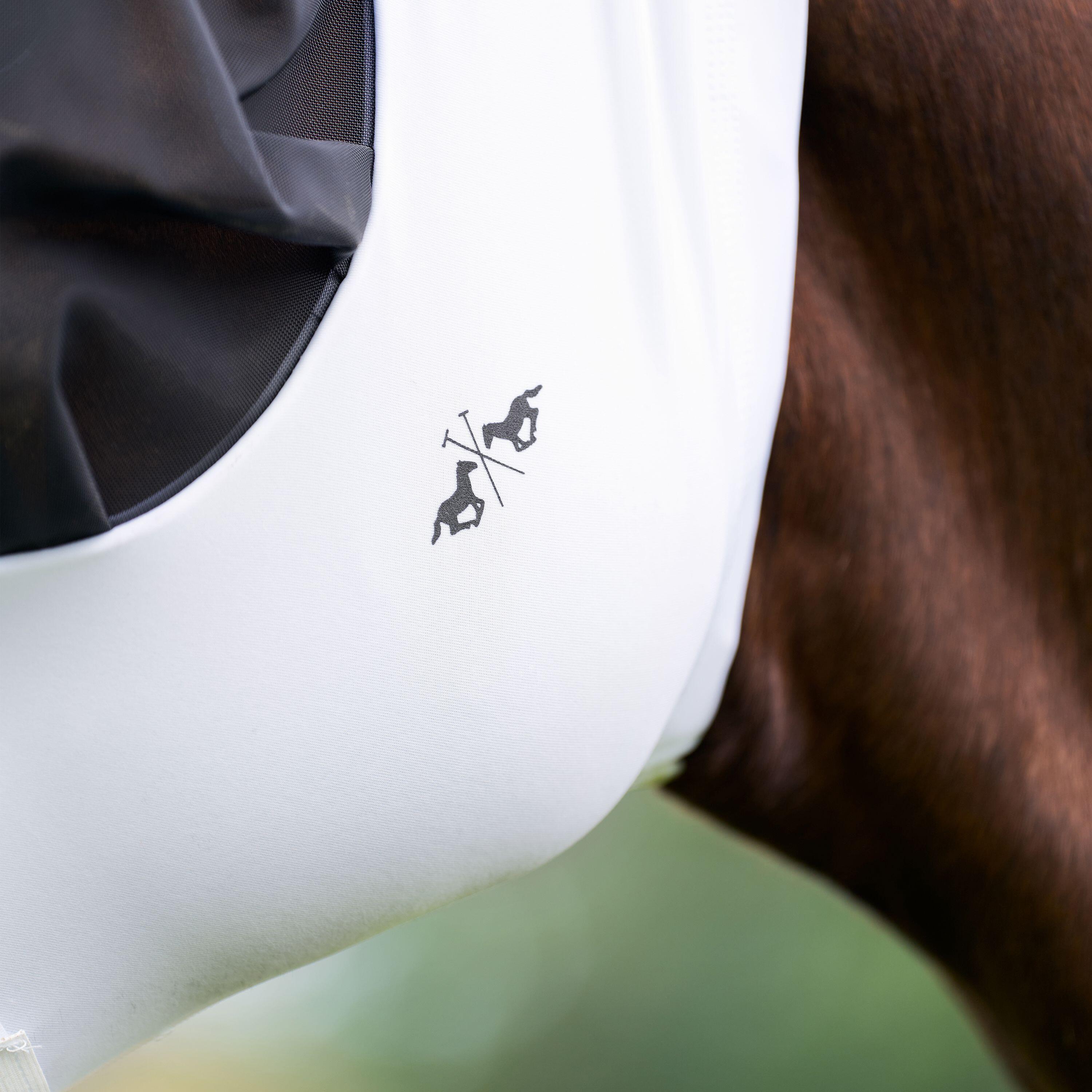 HV Polo Vliegenmasker Nena - Met Oren - Wit - Maat Pony 3/3