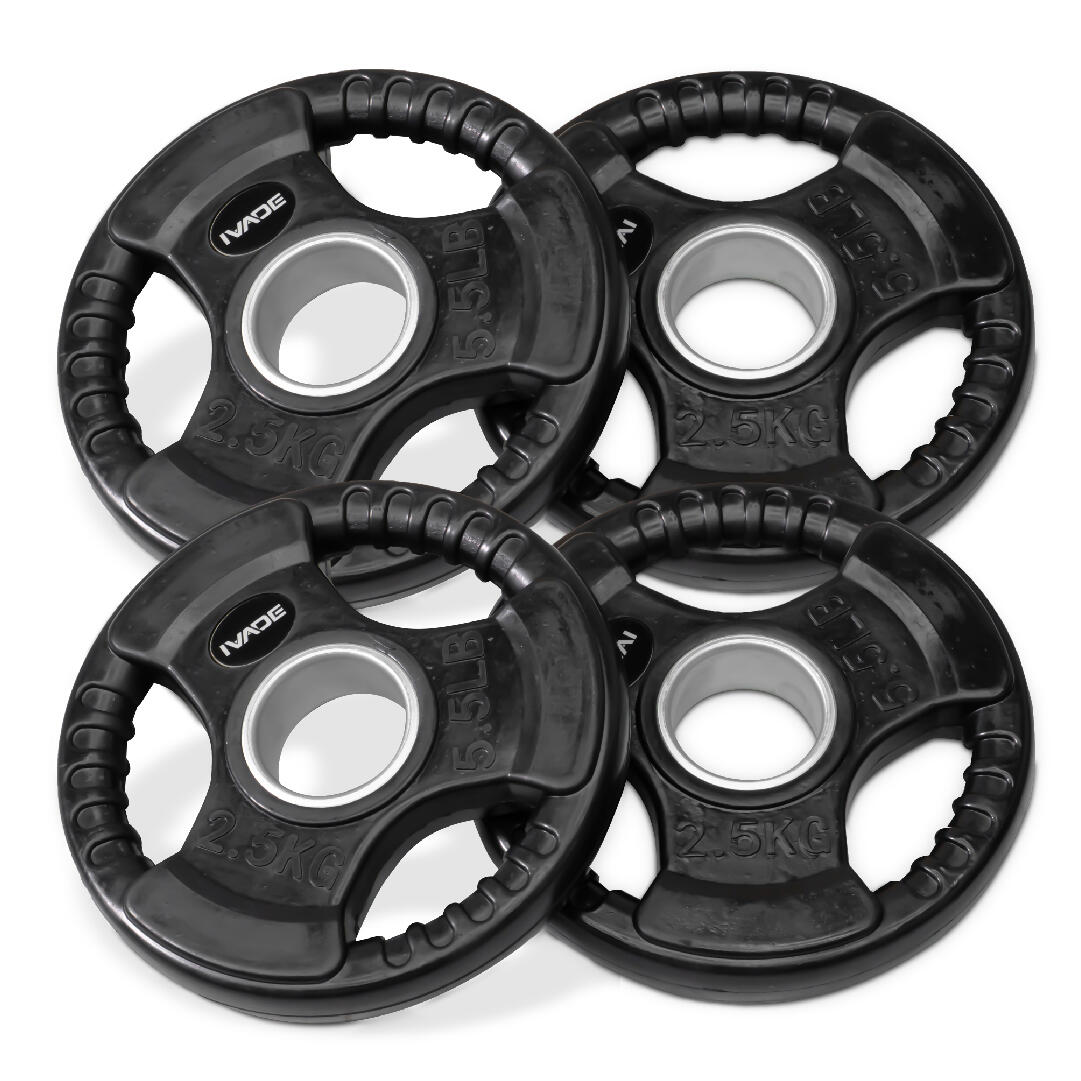 Rubber Coated Weight Plate 2.5KG x4 (2-Inch Hole) HD Series - IRONTEC