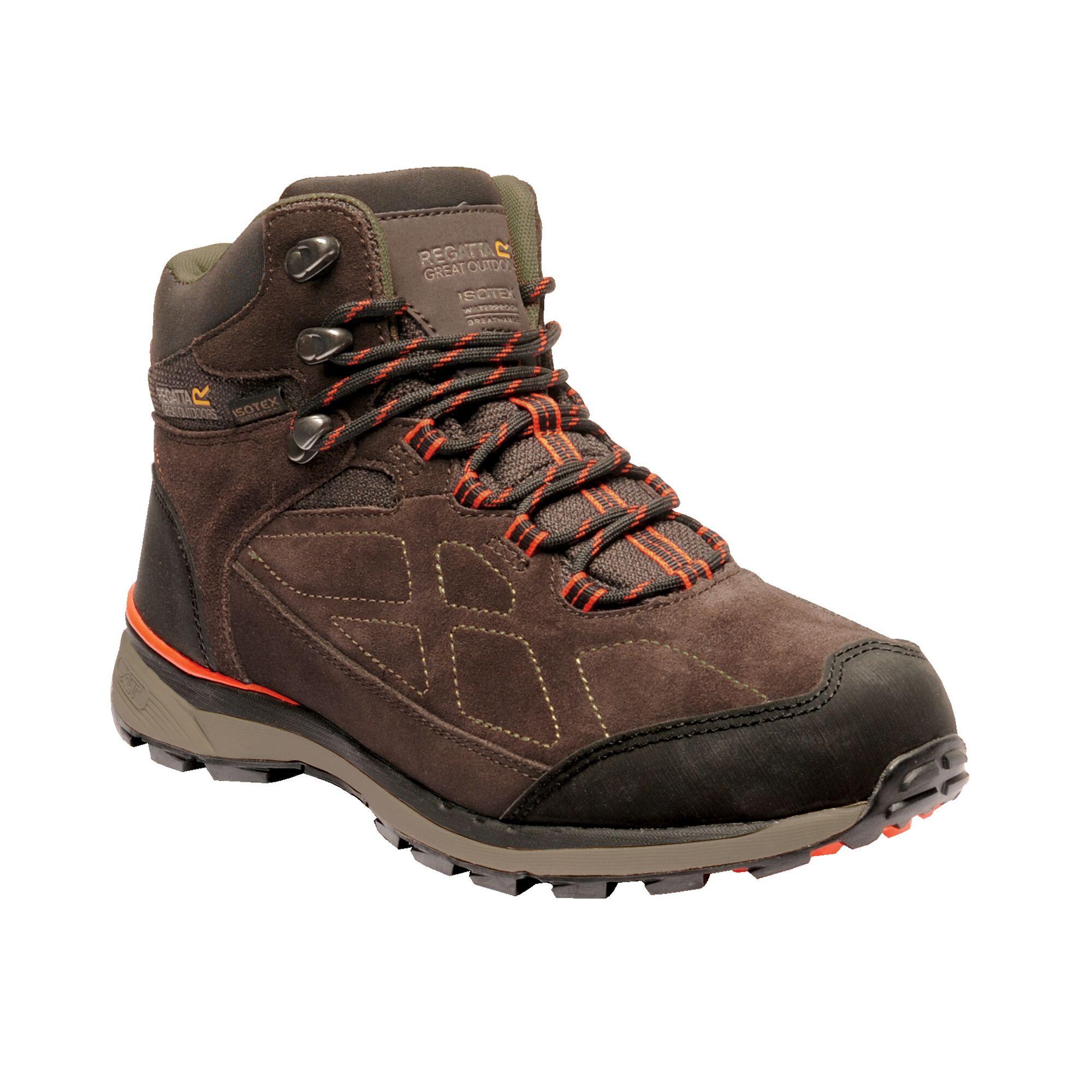 brown / mango / fluo flame orange