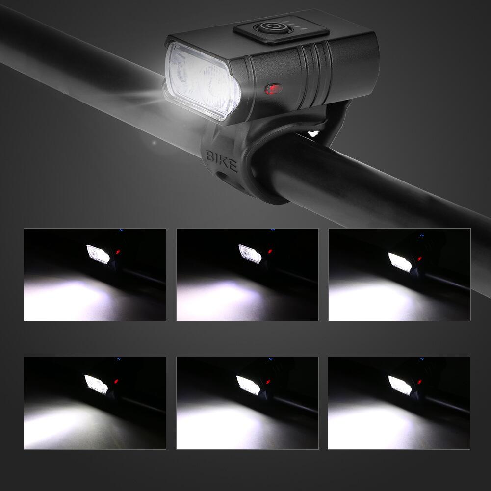 Kit éclairage vélo LED avant 1000 lumens et arrière USB 7/8